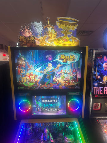 Image of Turner Pinball Merlin's Arcade Pinball Machine - Legendary Edition