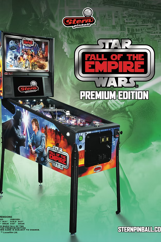 Stern Pinball Star Wars: Fall of the Empire Premium Pinball Machine FREE SHIPPING