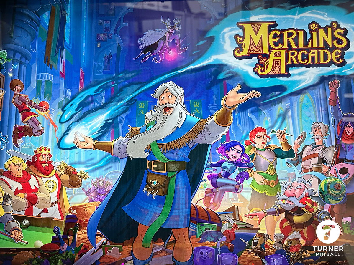 Turner Pinball Merlin's Arcade Pinball Machine - Legendary Edition