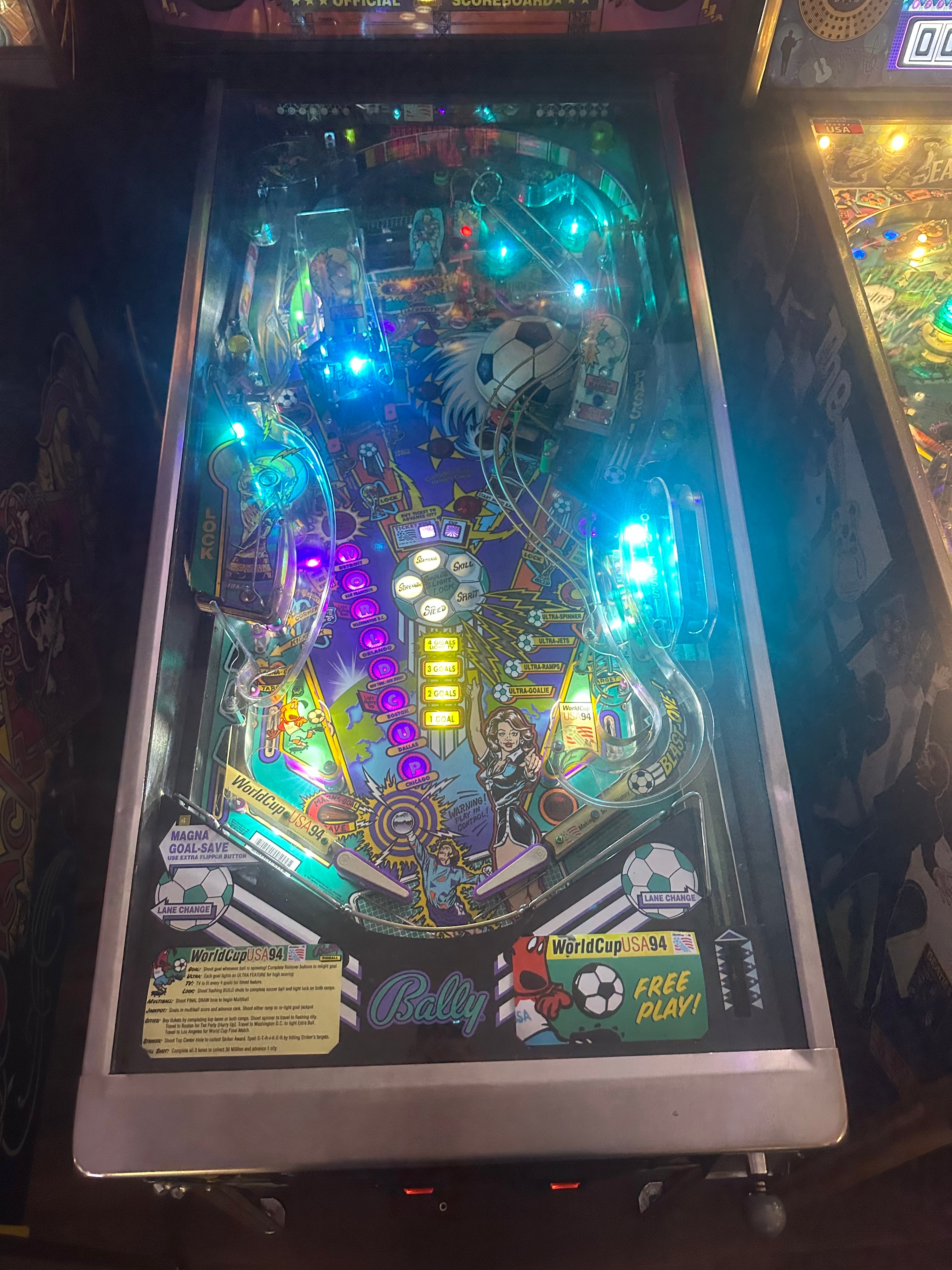 Bally World Cup Soccer Pinball Machine