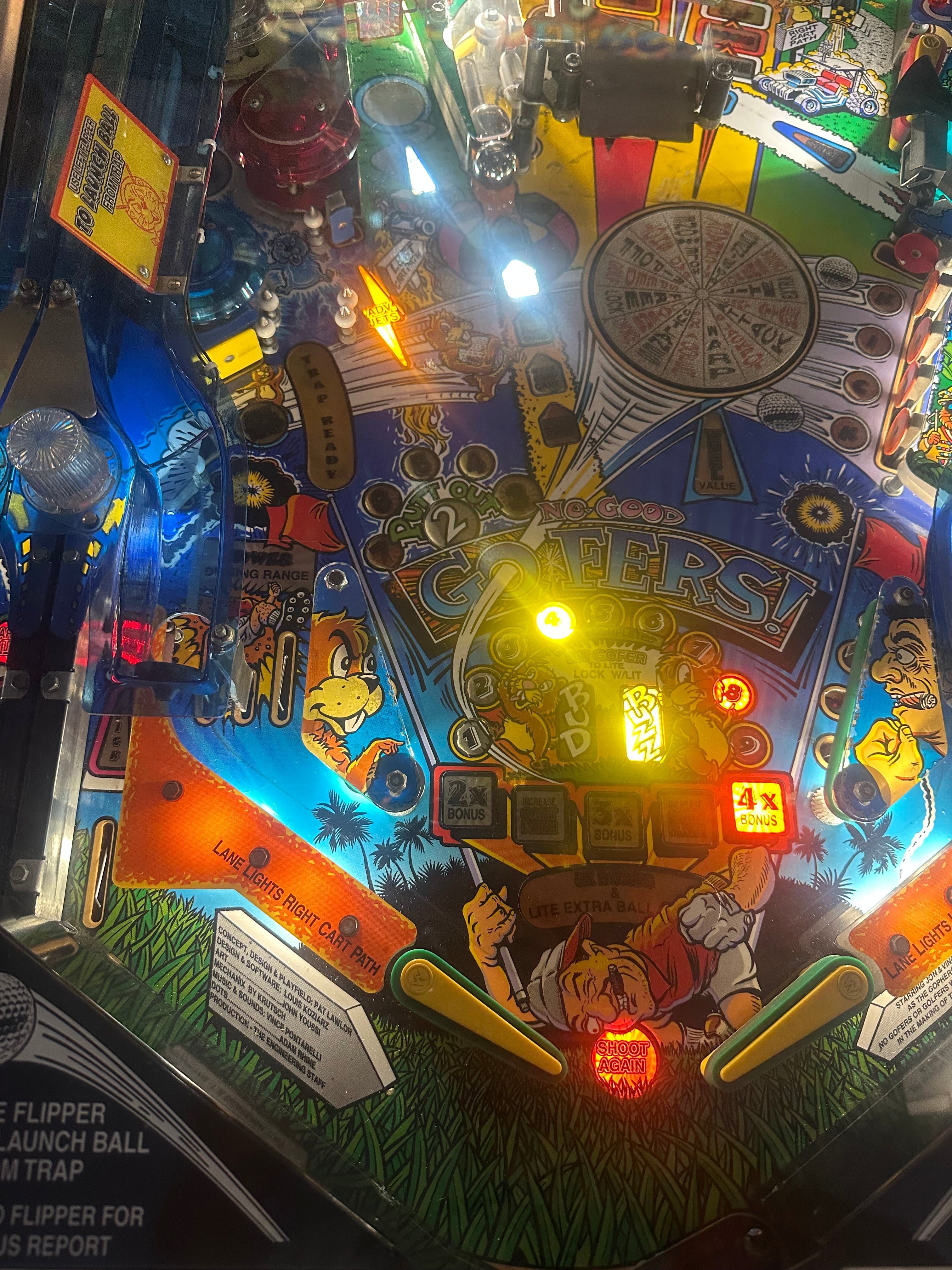 Williams LOADED No Good Gophers Pinball Machine