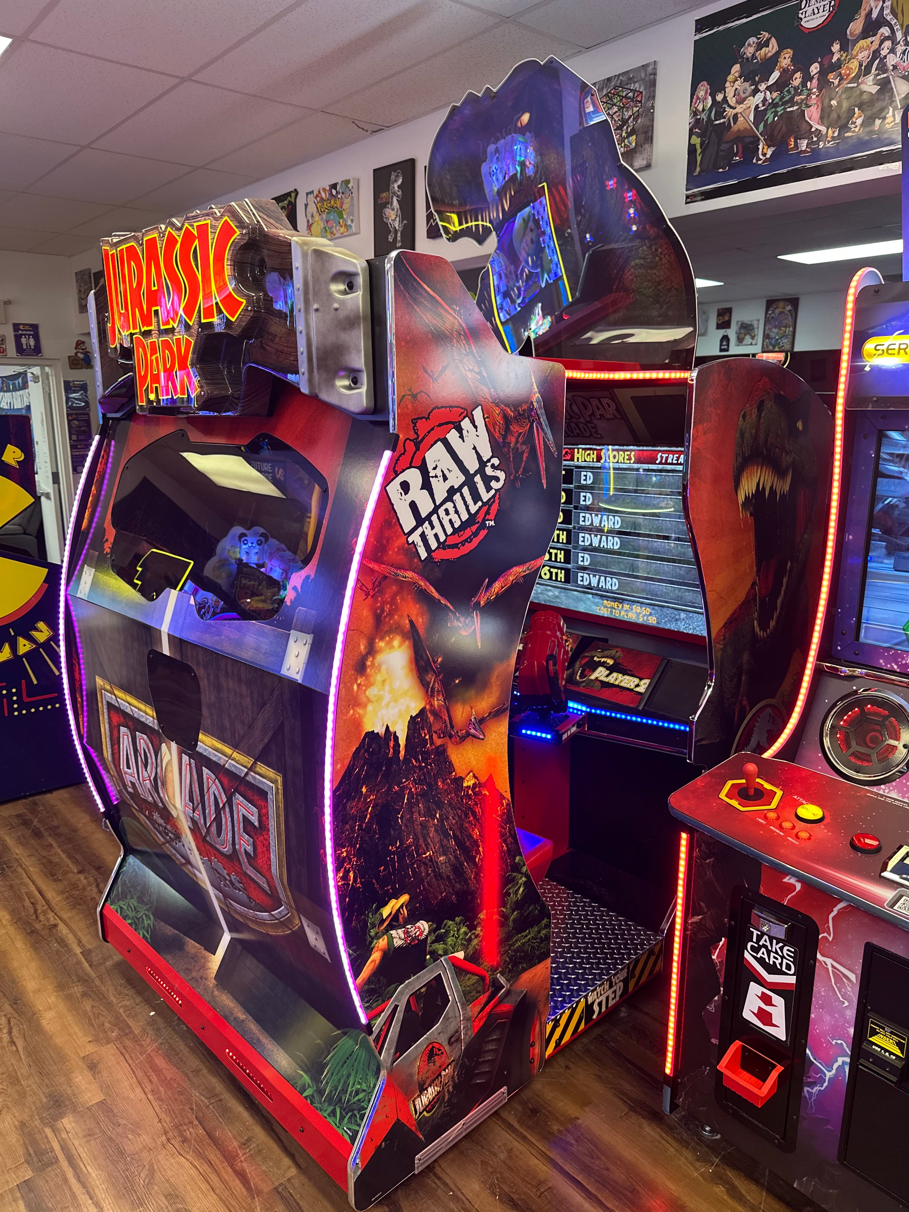 Raw Thrills Jurassic Park Arcade Game