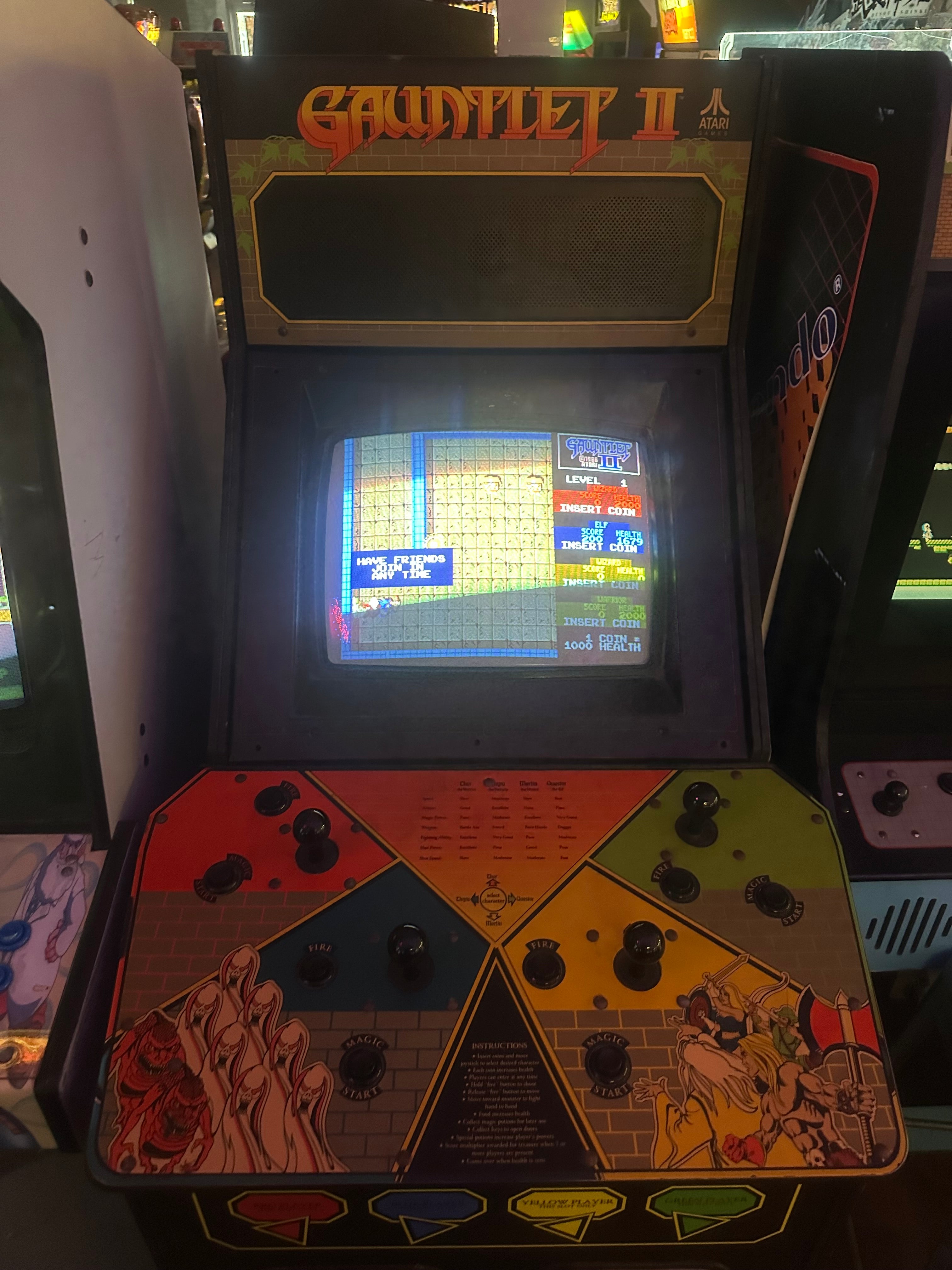 Atari Gauntlet II Arcade Game