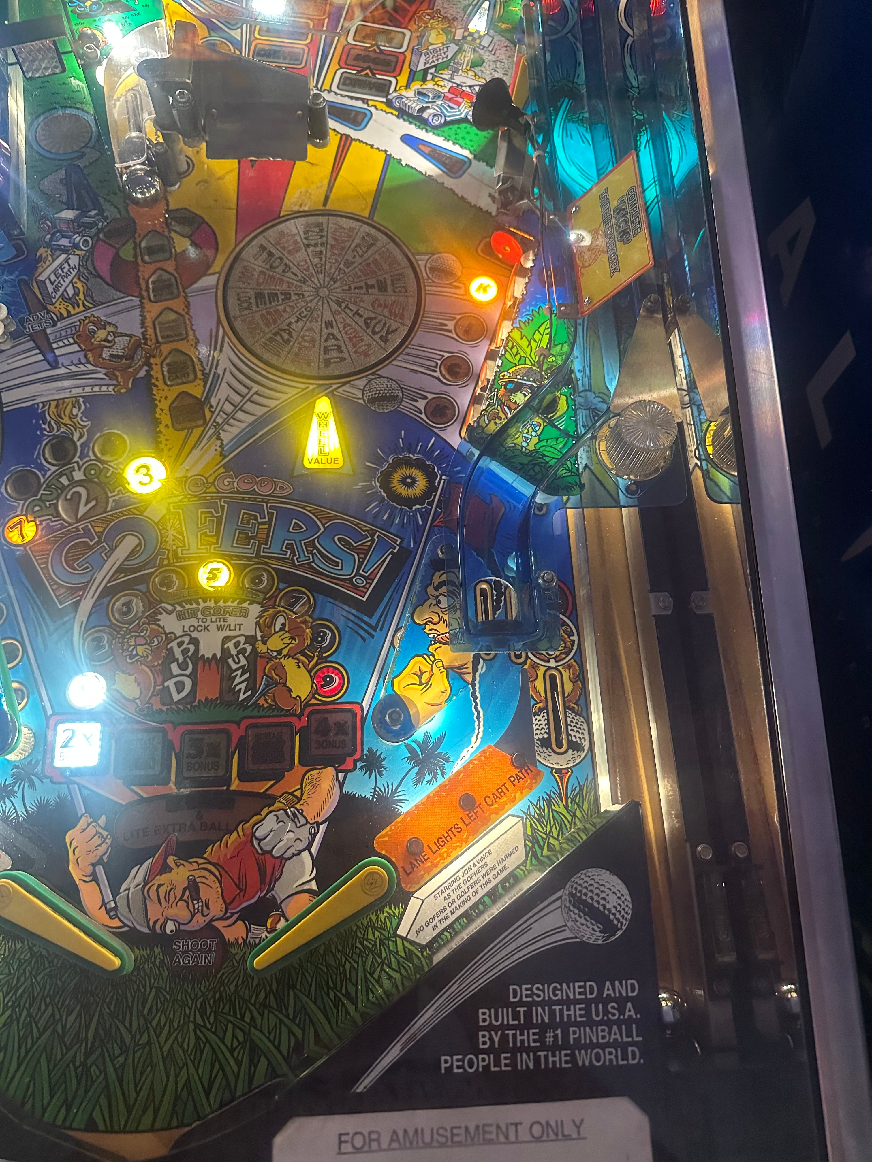 Williams LOADED No Good Gophers Pinball Machine