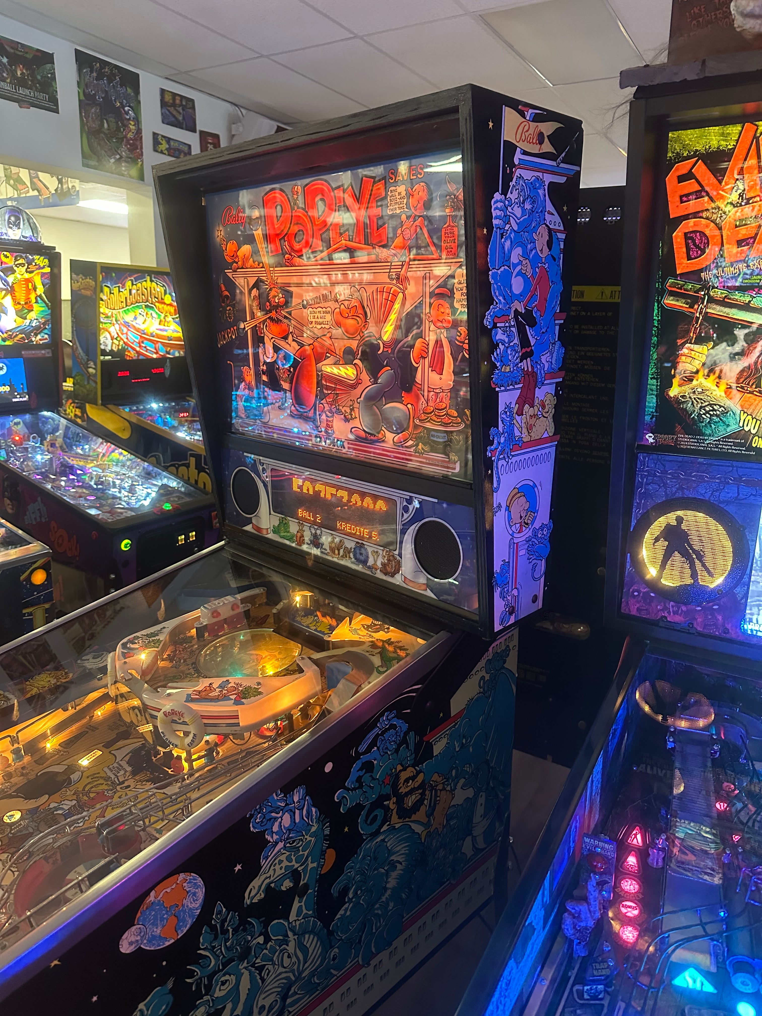 Bally Popeye Saves the Earth Pinball Machine