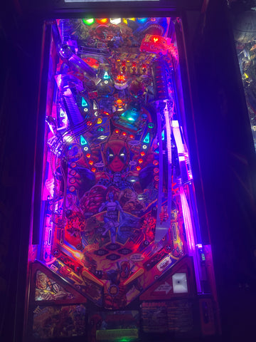 Image of Stern Pinball LOADED Deadpool Premium Pinball Machine