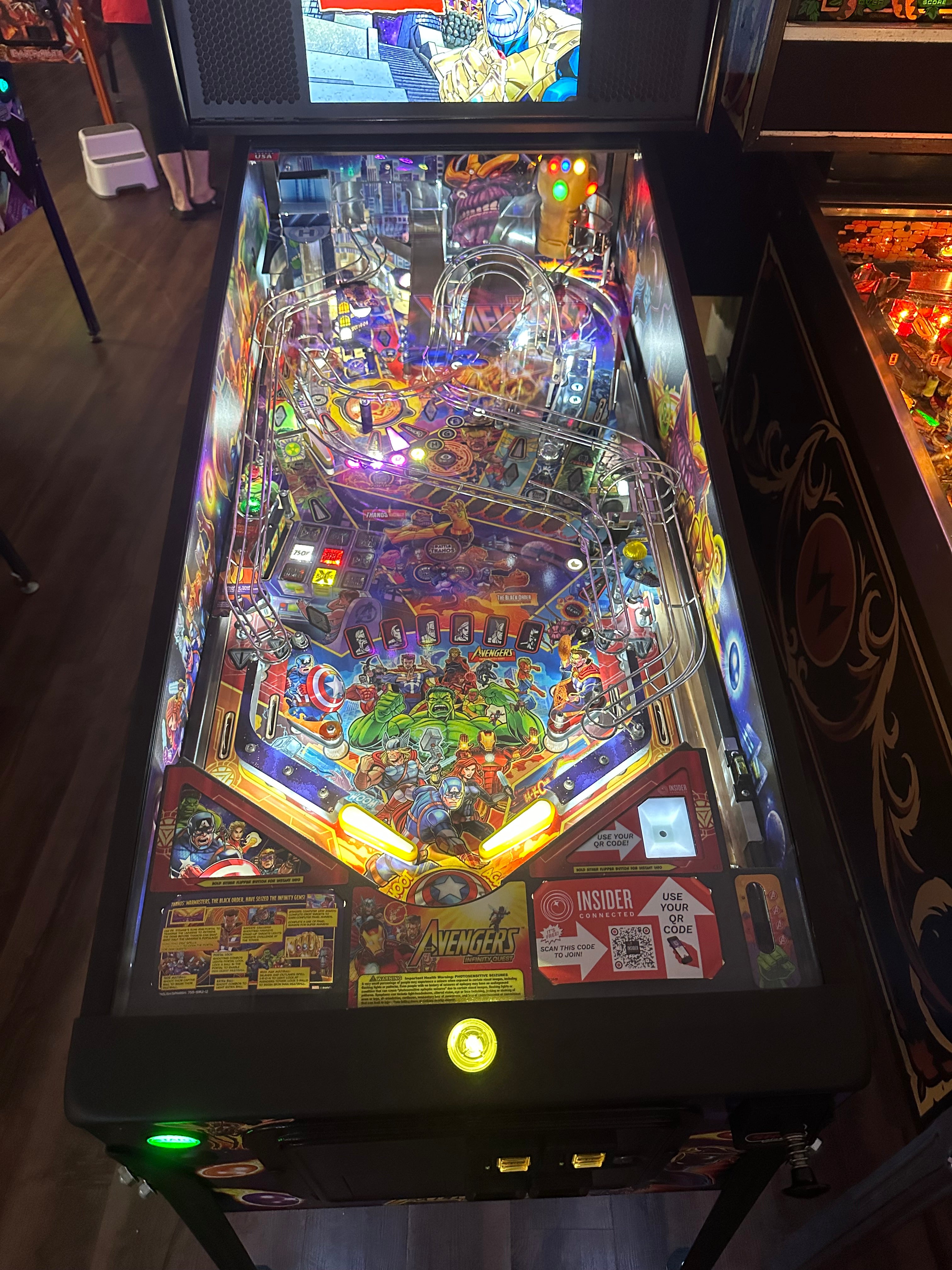 Stern Pinball Avengers Infinity Quest Premium Pinball Machine