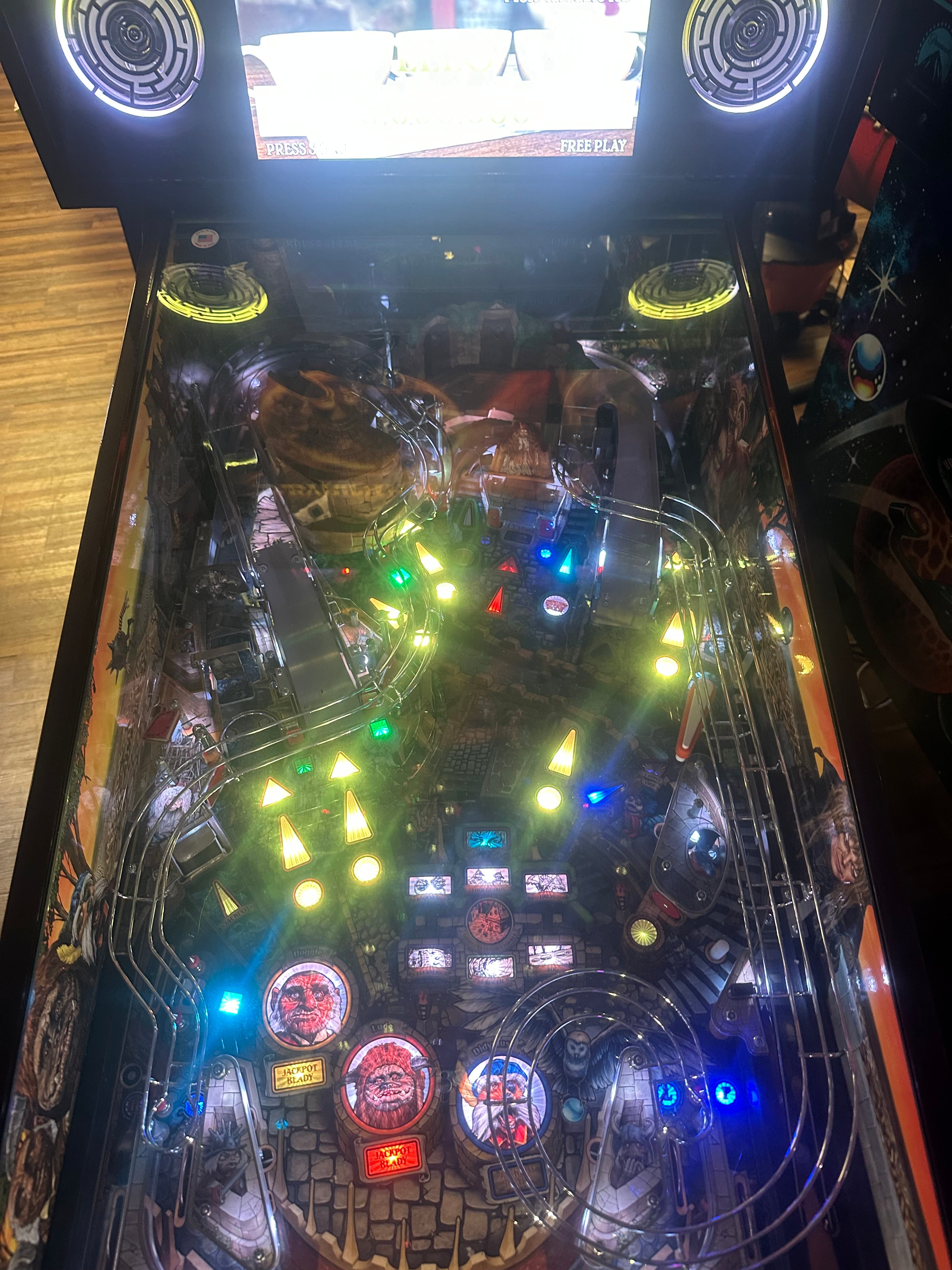 Jim Henson's Labyrinth Pinball Machine with Official Topper