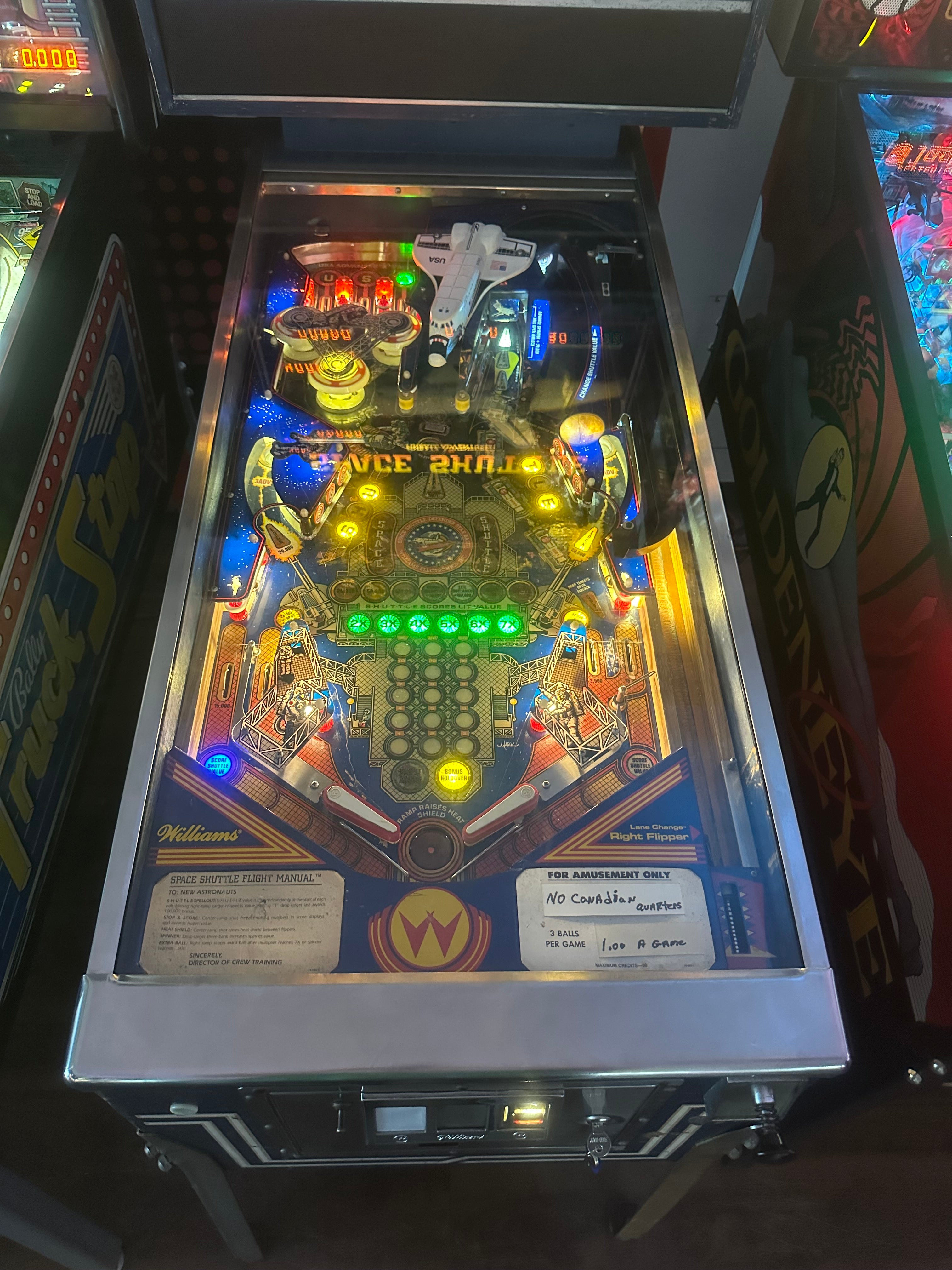 Williams Space Shuttle Pinball Machine