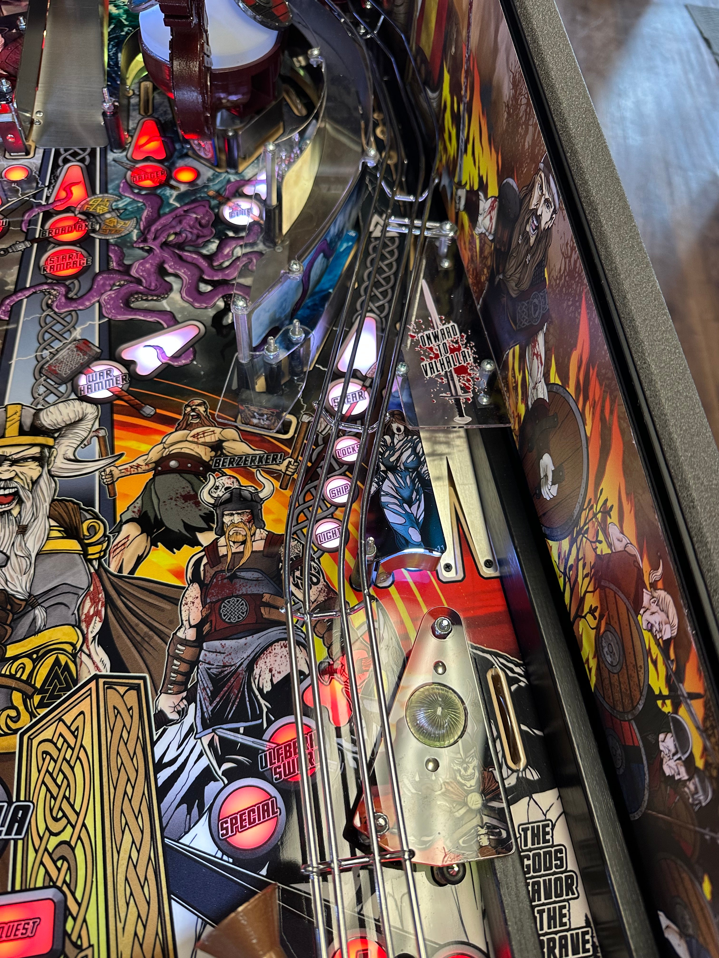 American Pinball Legends of Valhalla Classic Pinball Machine