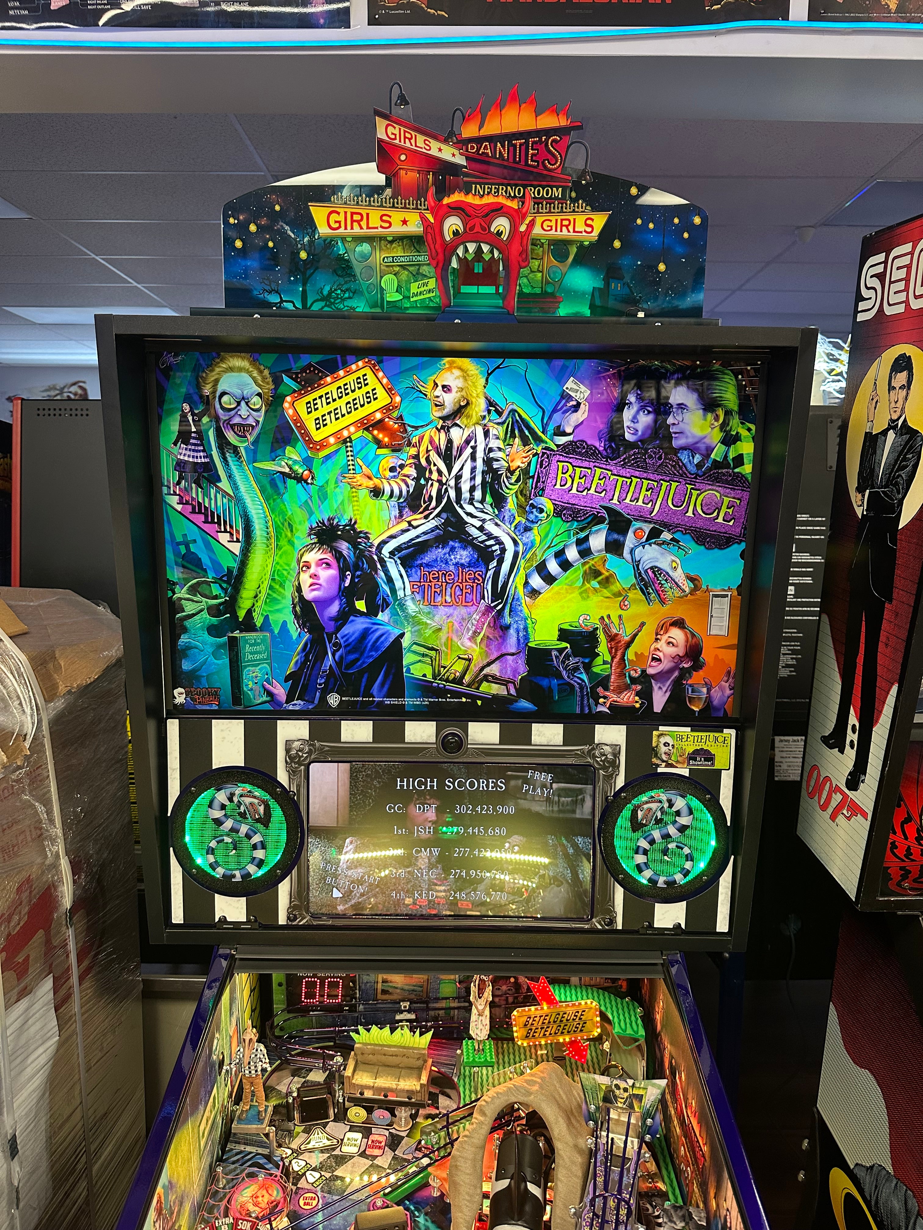 Spooky Pinball Beetlejuice Pinball Machine IN STOCK