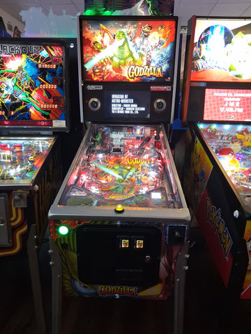 Image of Stern Pinball Godzilla Limited Edition Pinball Machine with Stern Topper