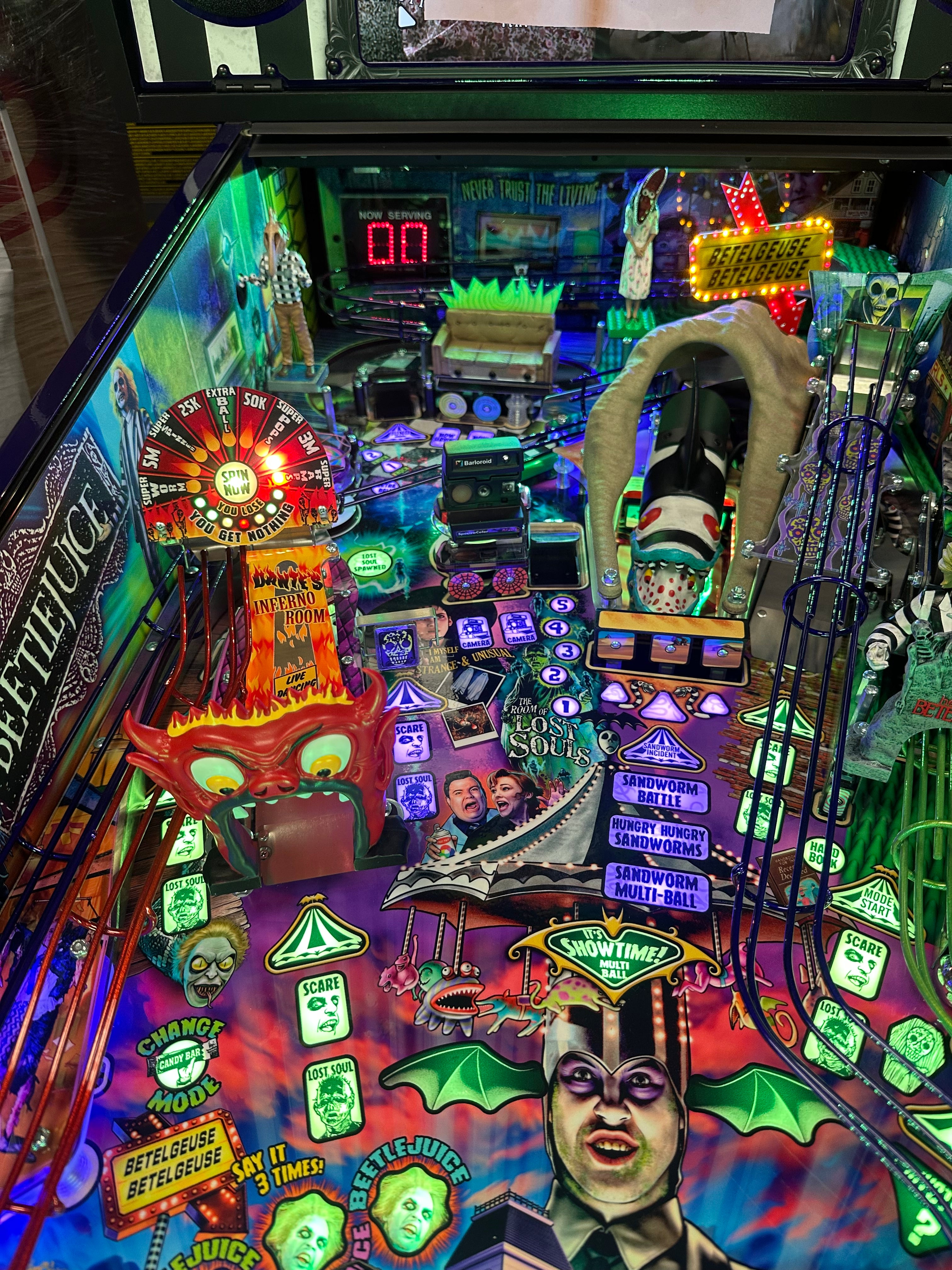 Spooky Pinball Beetlejuice Pinball Machine IN STOCK