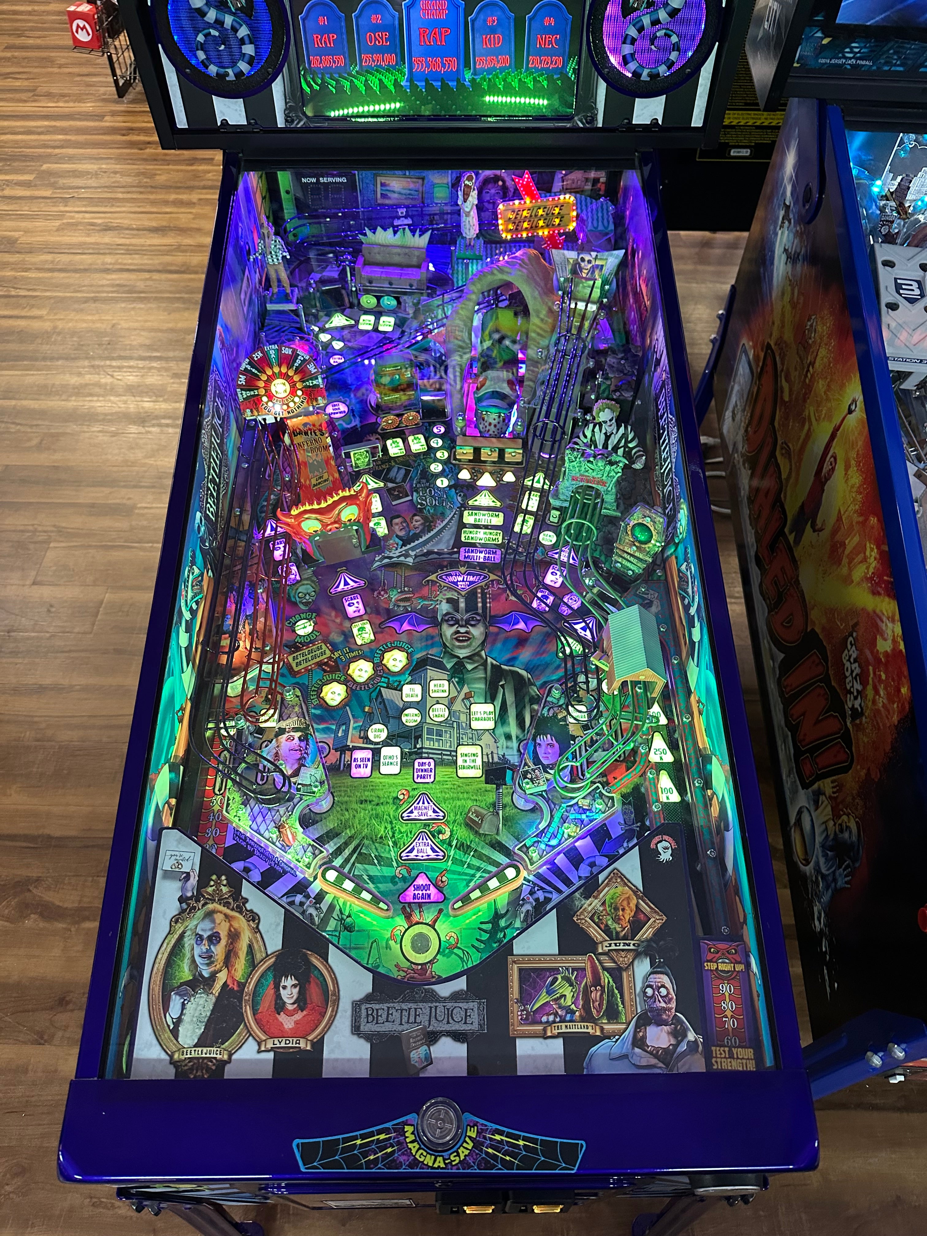 Spooky Pinball Beetlejuice Pinball Machine IN STOCK READY TO SHIP