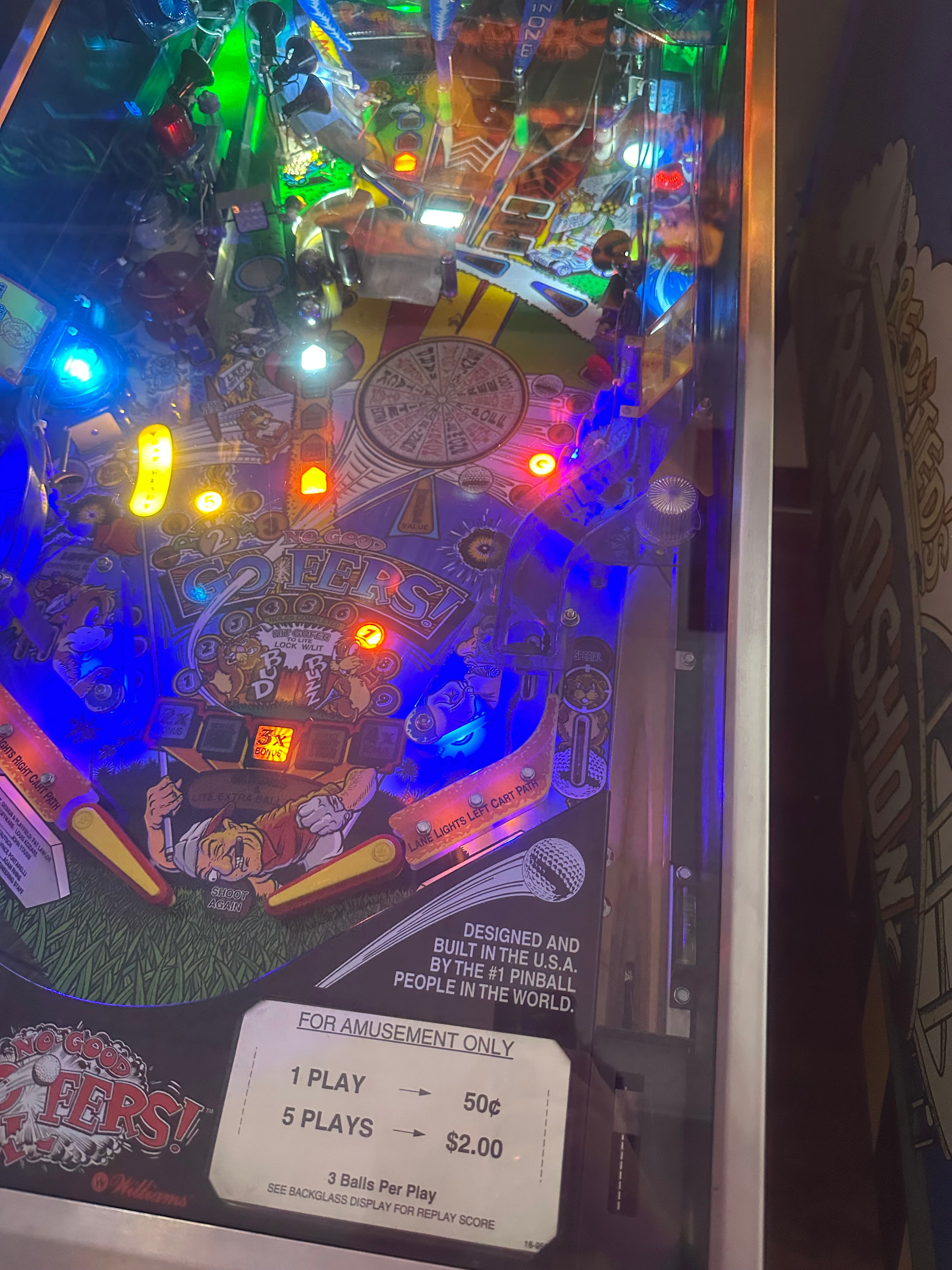 Williams No Good Gophers Pinball Machine
