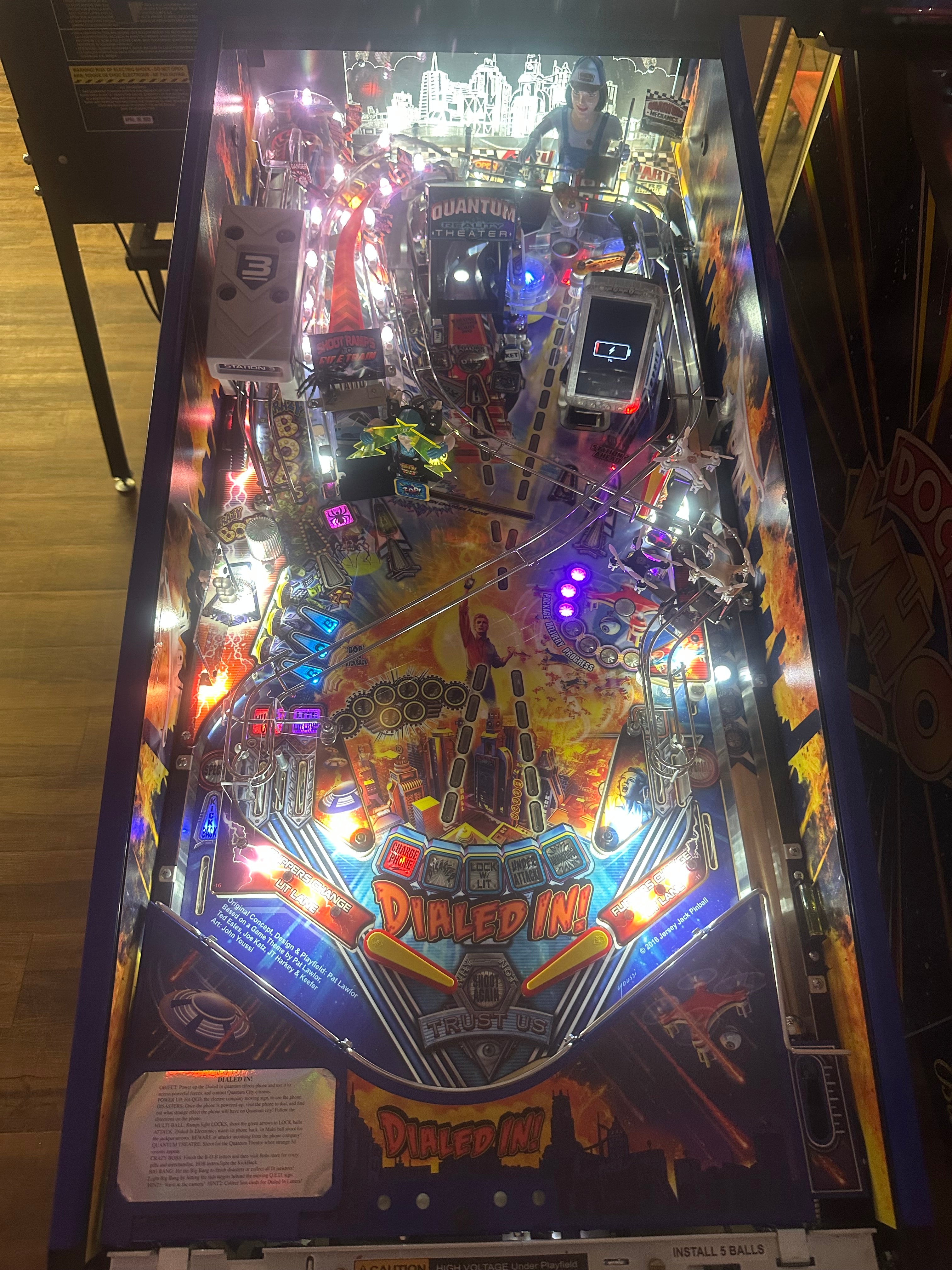 Jersey Jack Pinball Dialed In! Limited Edition Pinball Machine with Topper!