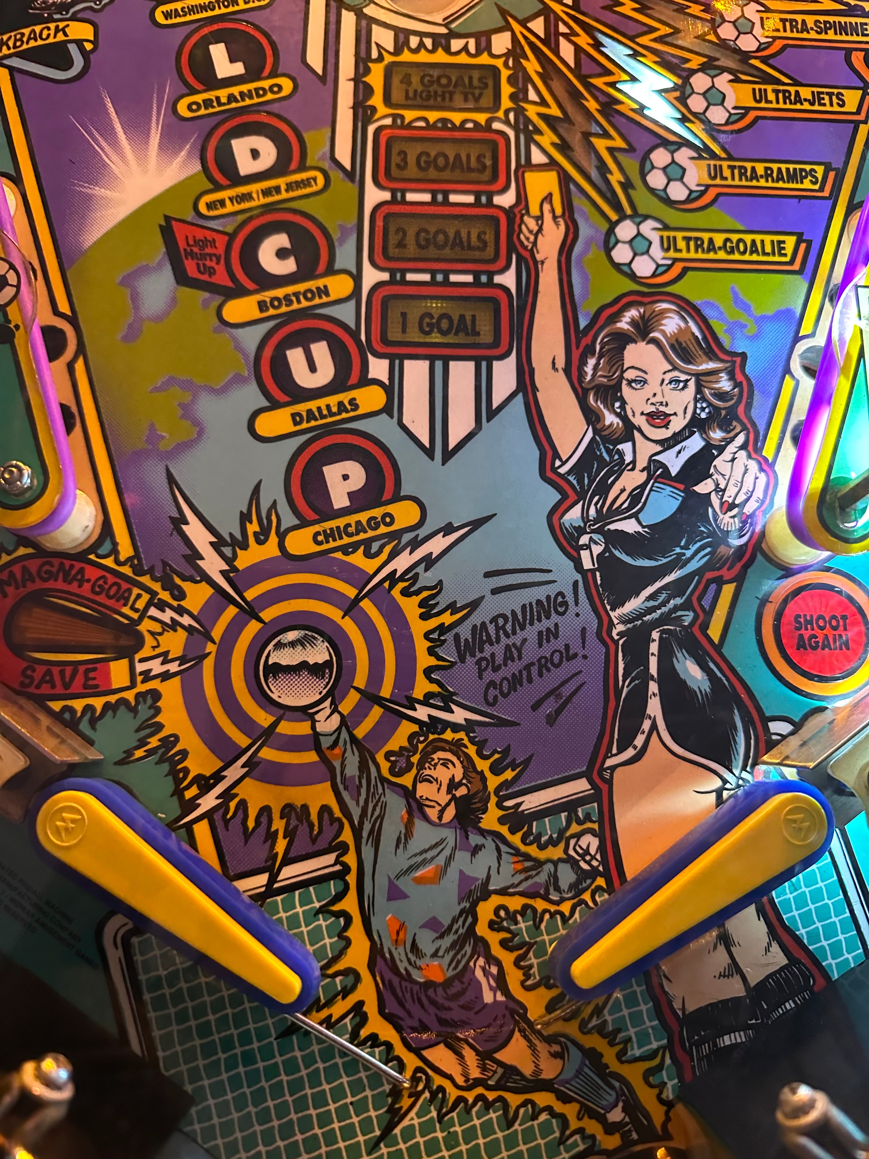 Bally World Cup Soccer Pinball Machine