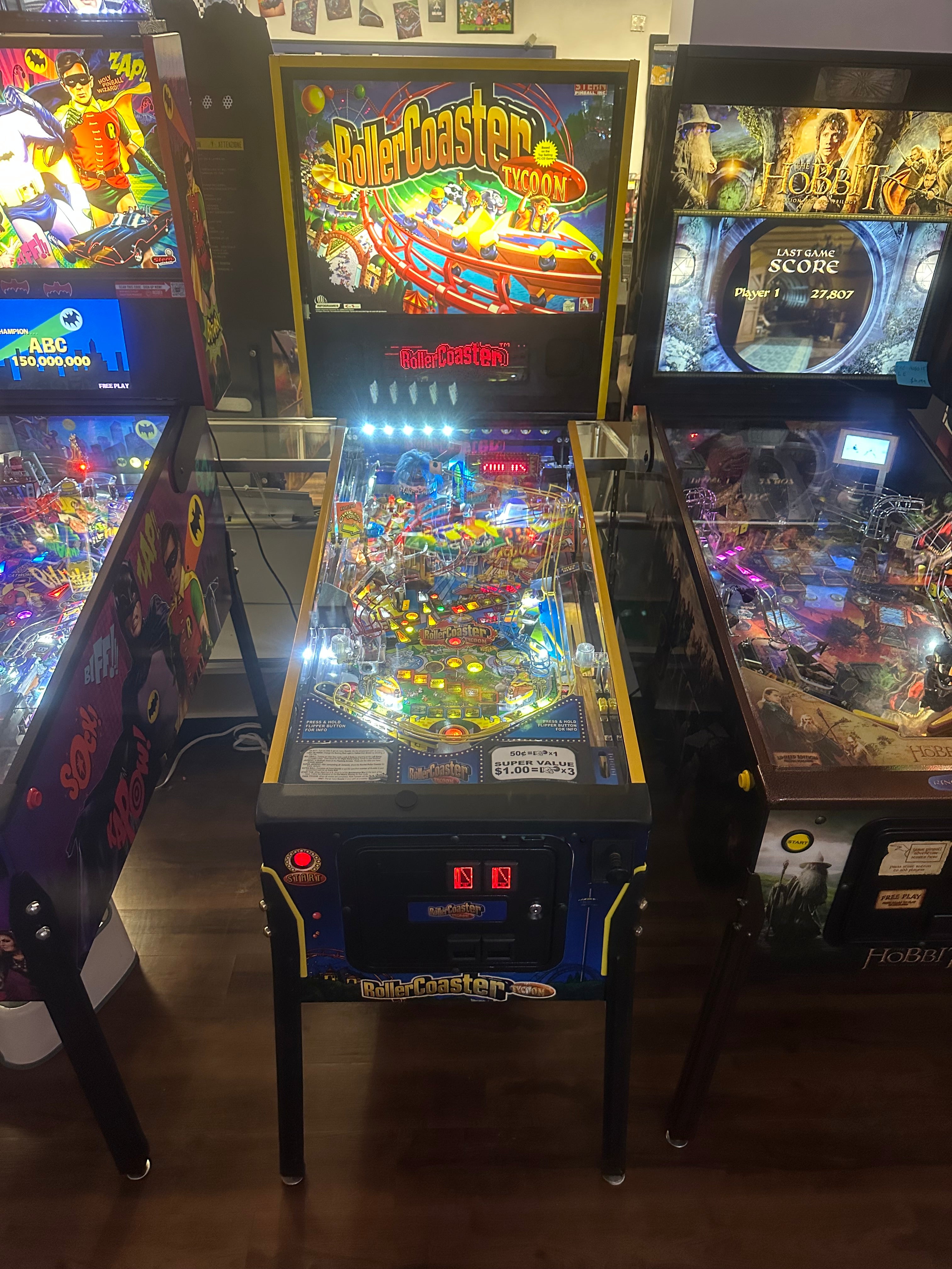 Stern Pinball Roller Coaster Tycoon Pinball Machine