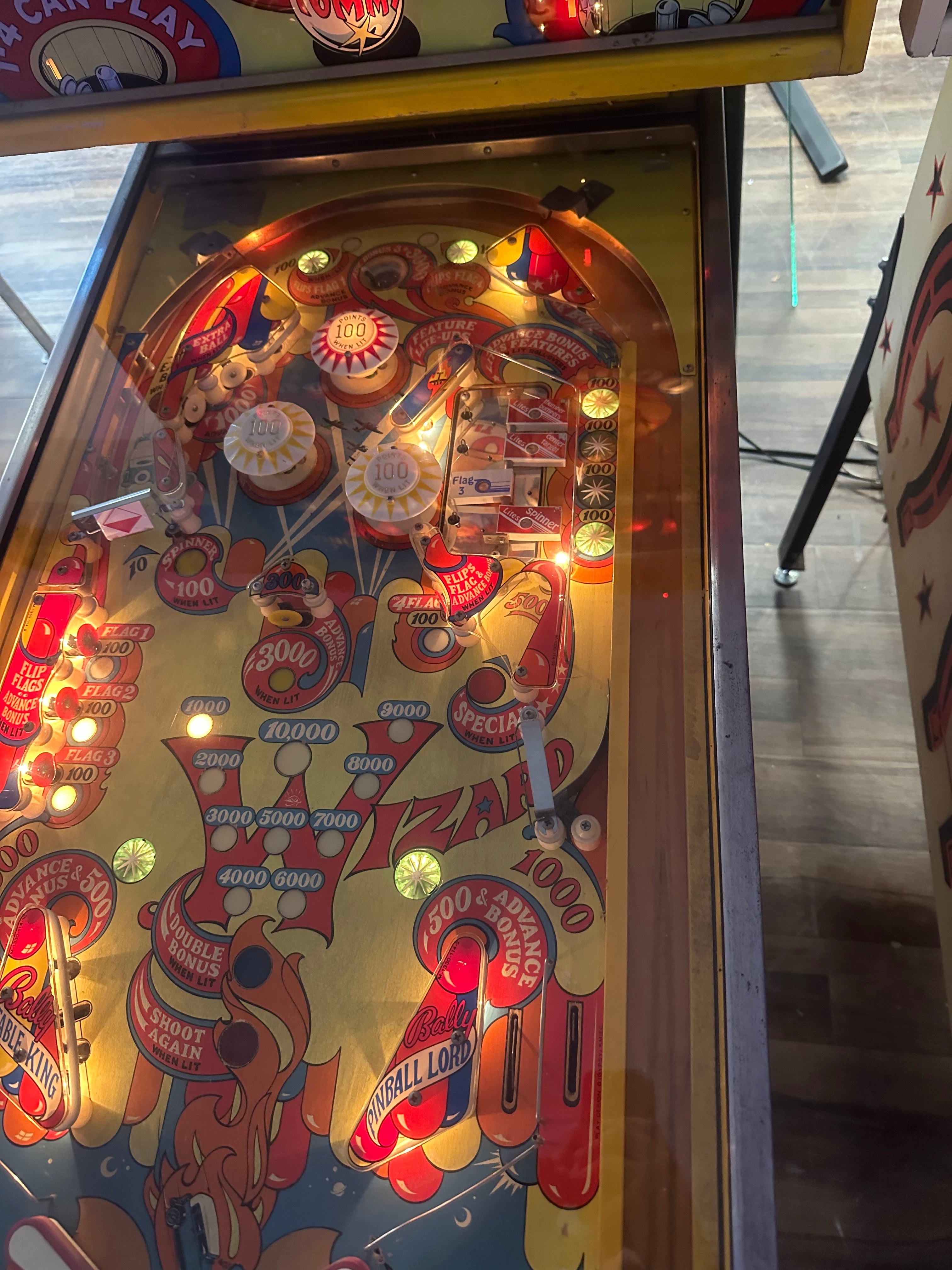 Bally Wizard Pinball Machine