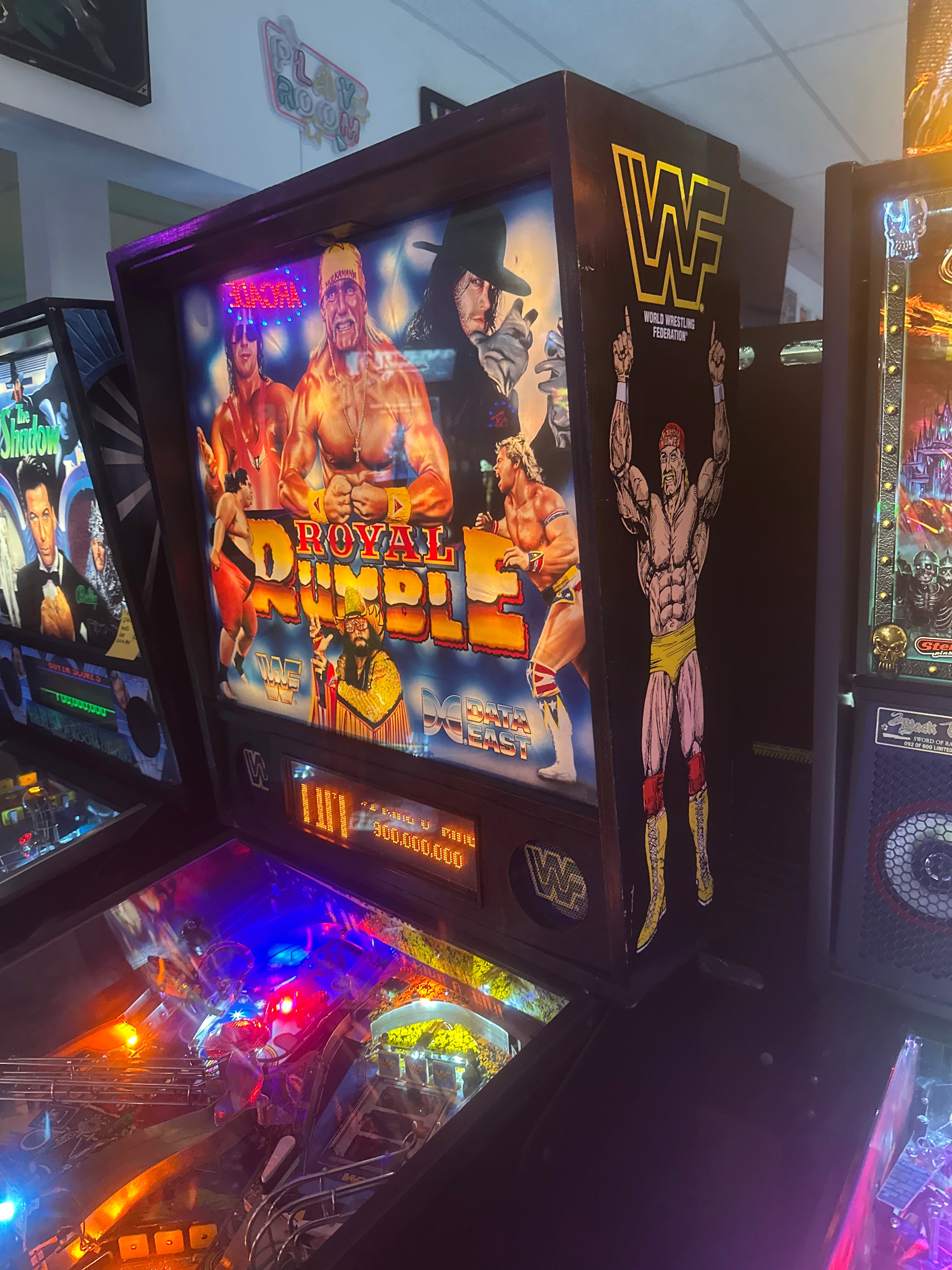 Data East Royal Rumble WWF Pinball Machine