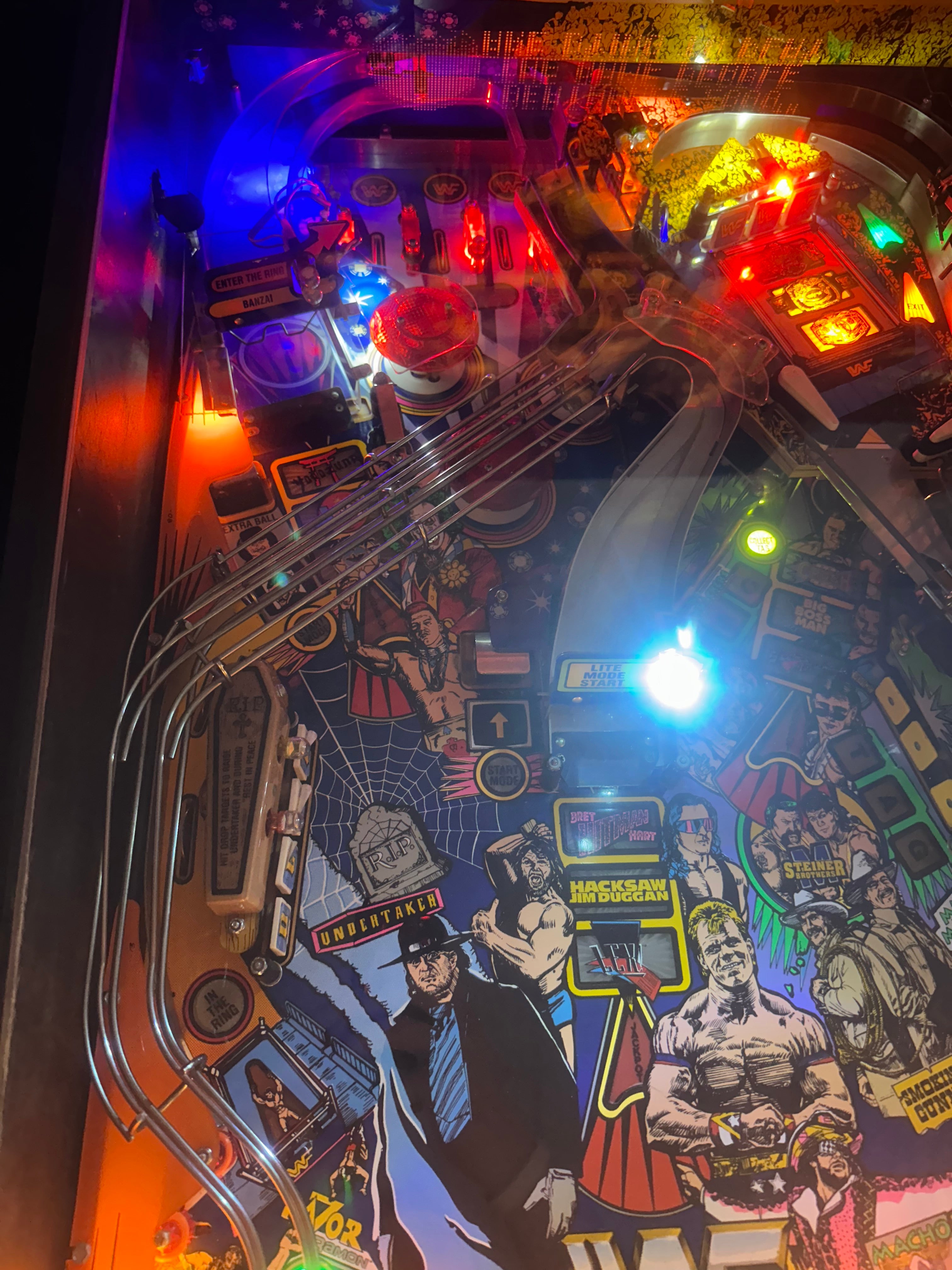 Data East Royal Rumble WWF Pinball Machine