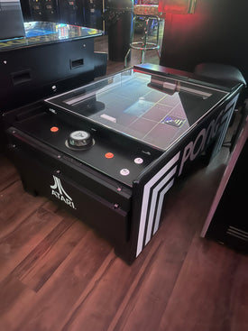 Atari Pong Arcade Coffee Table with 2 Stools