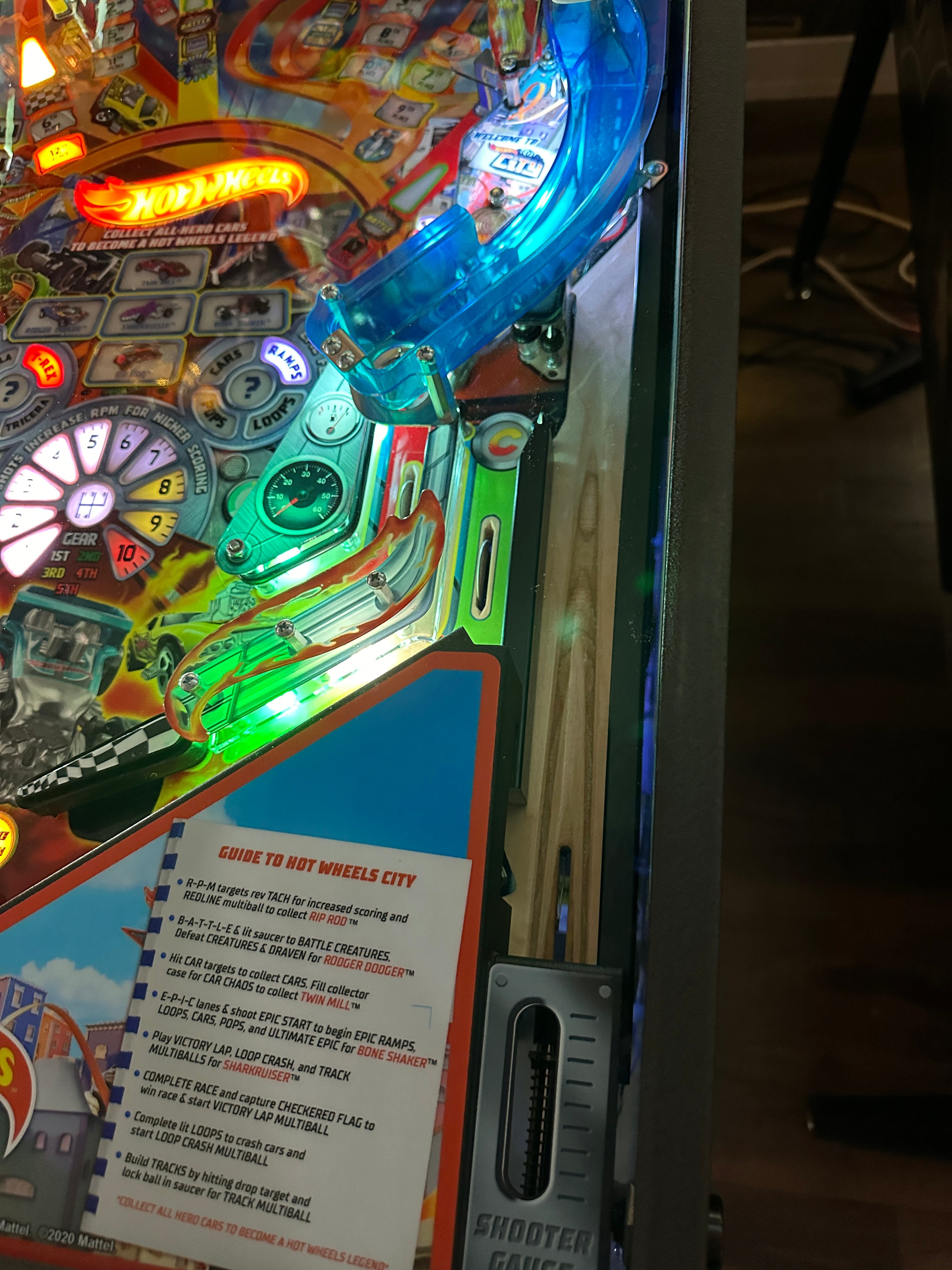 American Pinball Hot Wheels Deluxe Pinball Machine
