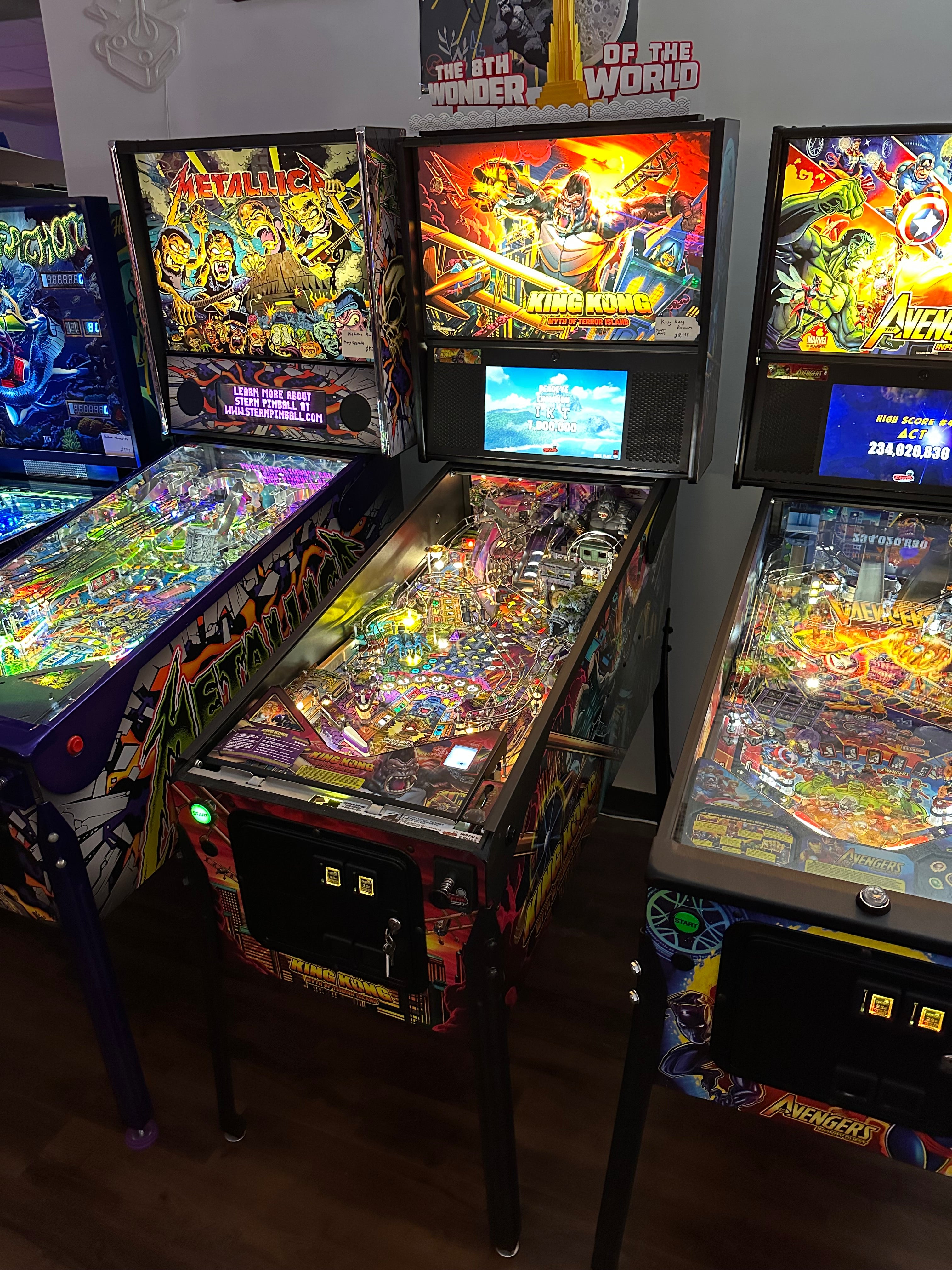 Stern Pinball King Kong: Myth of Terror Island Premium Pinball Machine