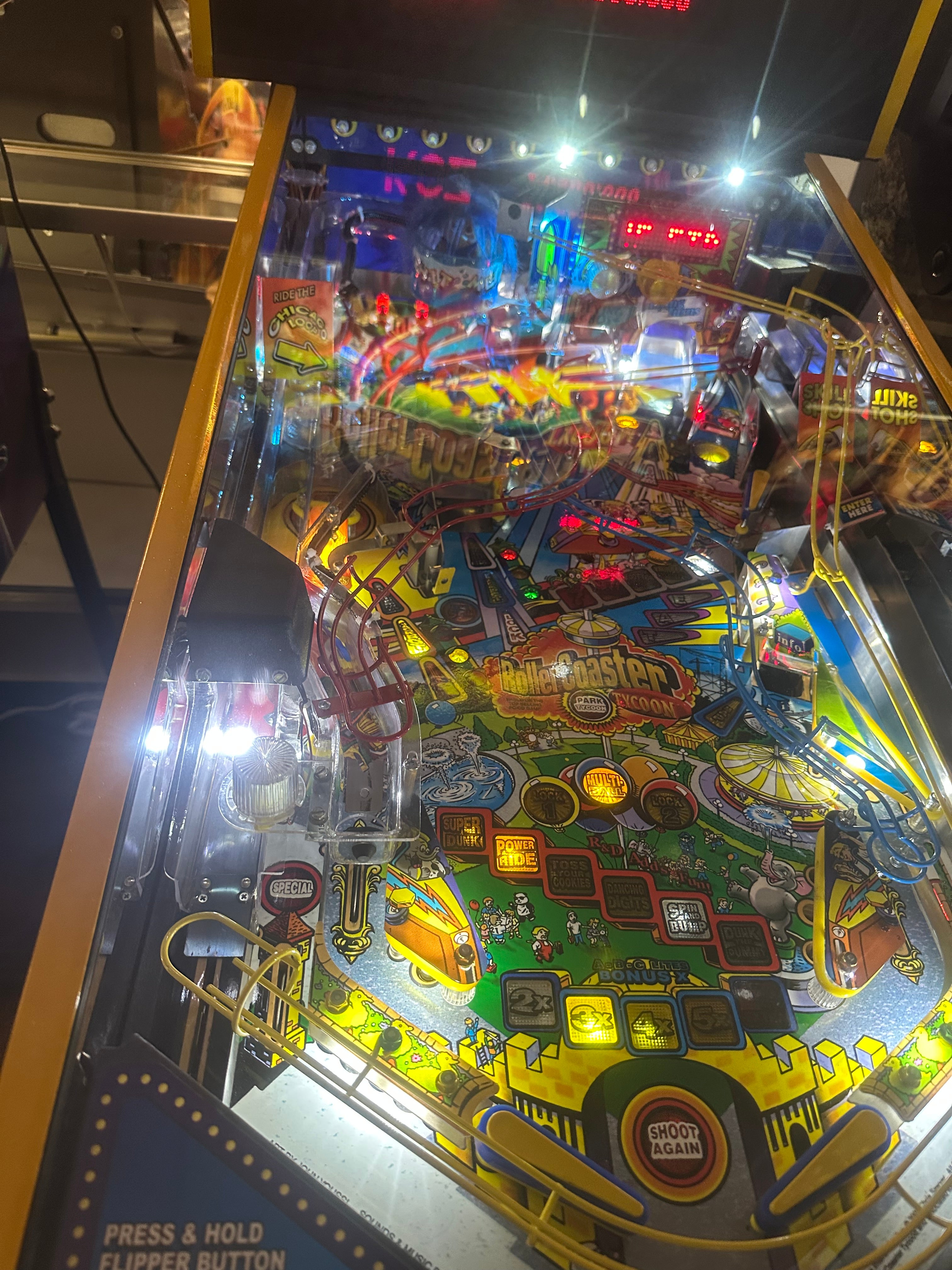 Stern Pinball Roller Coaster Tycoon Pinball Machine