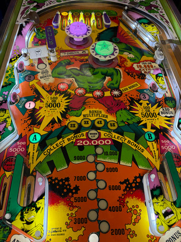 Image of Gottlieb The Incredible Hulk Pinball Machine