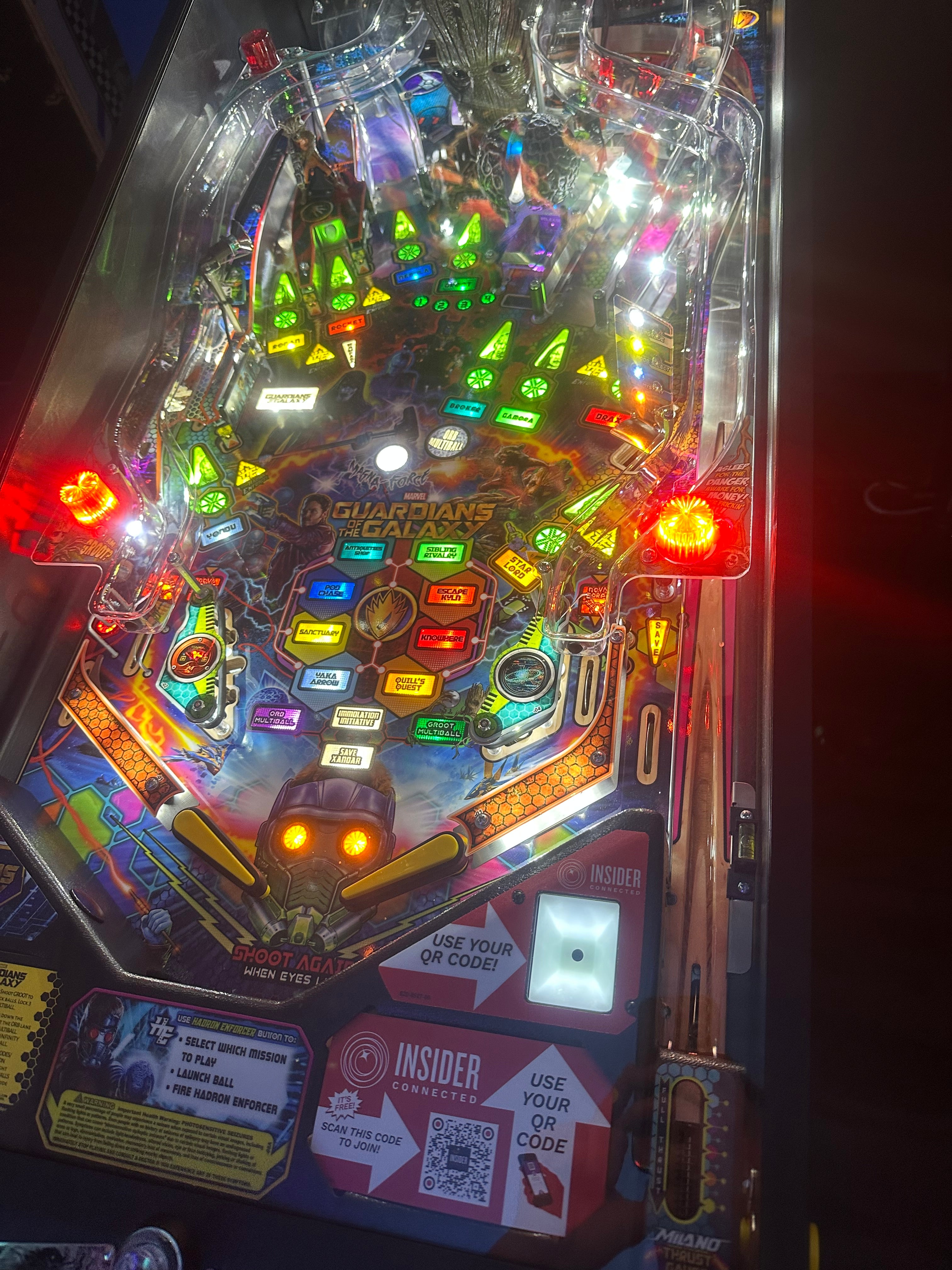 Stern Pinball Guardians of the Galaxy Pro Pinball Machine