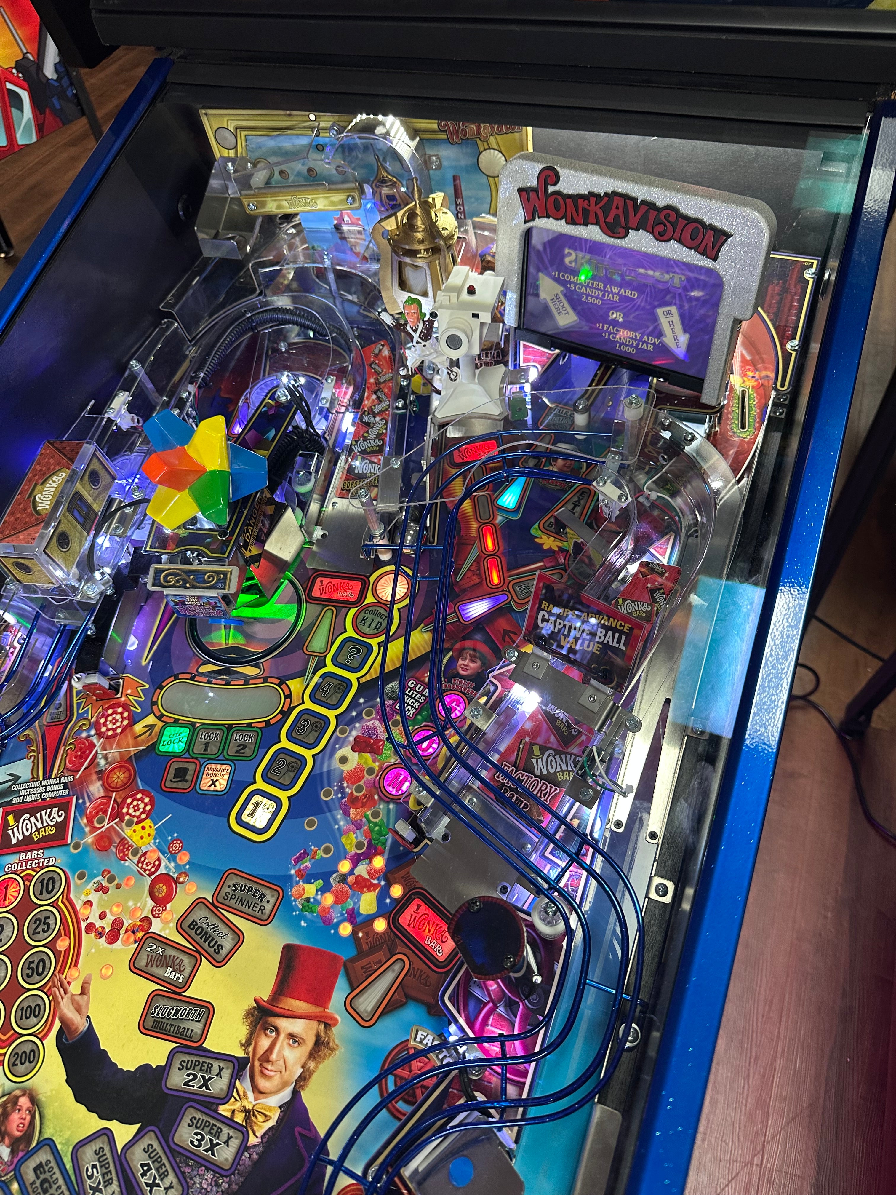 JJP Willy Wonka & the Chocolate Factory Limited Edition Pinball Machine