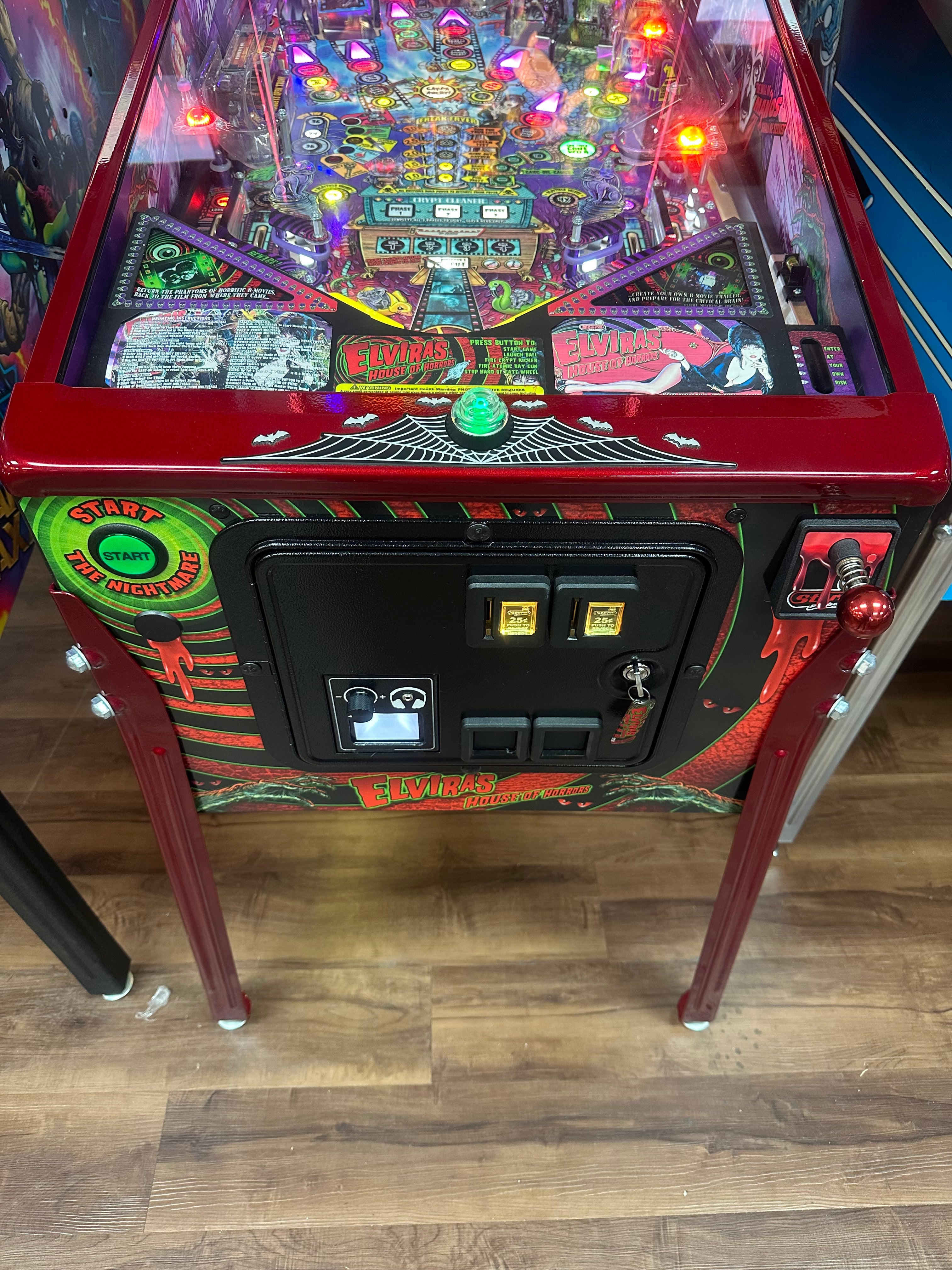 Stern Pinball LOADED Elvira's House of Horrors Premium Pinball Machine