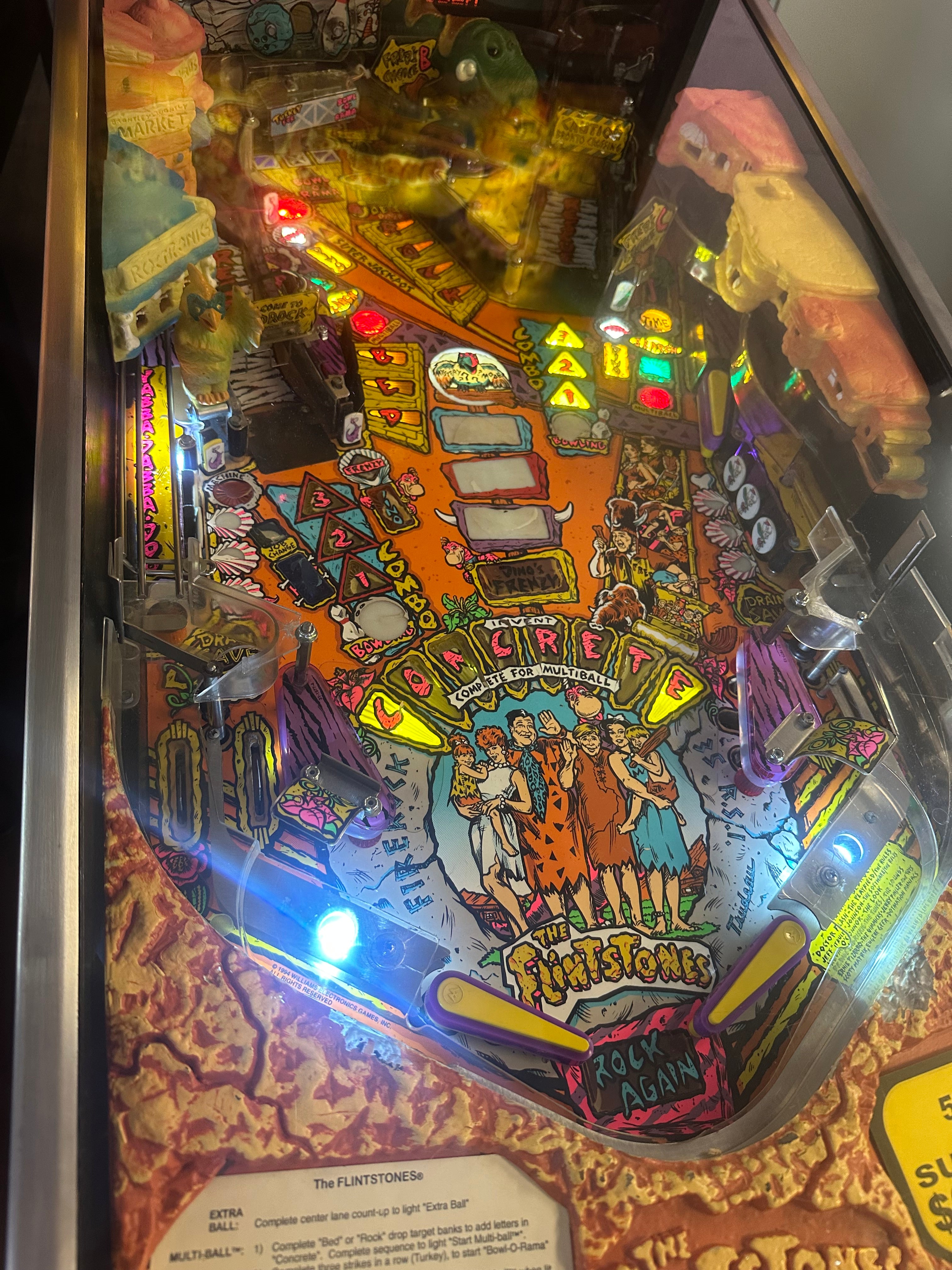 Williams The Flintstones Pinball Machine