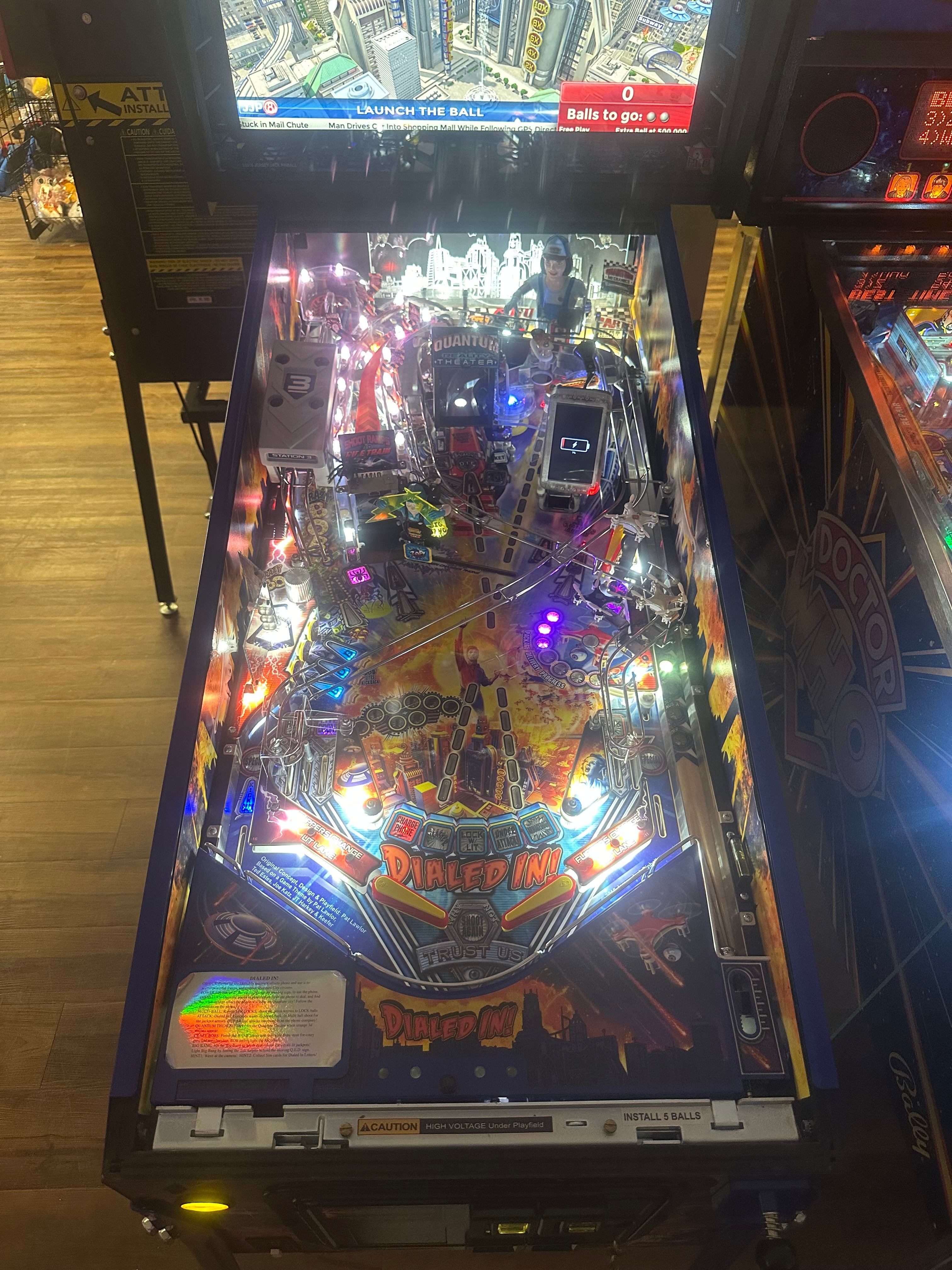 Jersey Jack Pinball Dialed In! Limited Edition Pinball Machine with Topper!