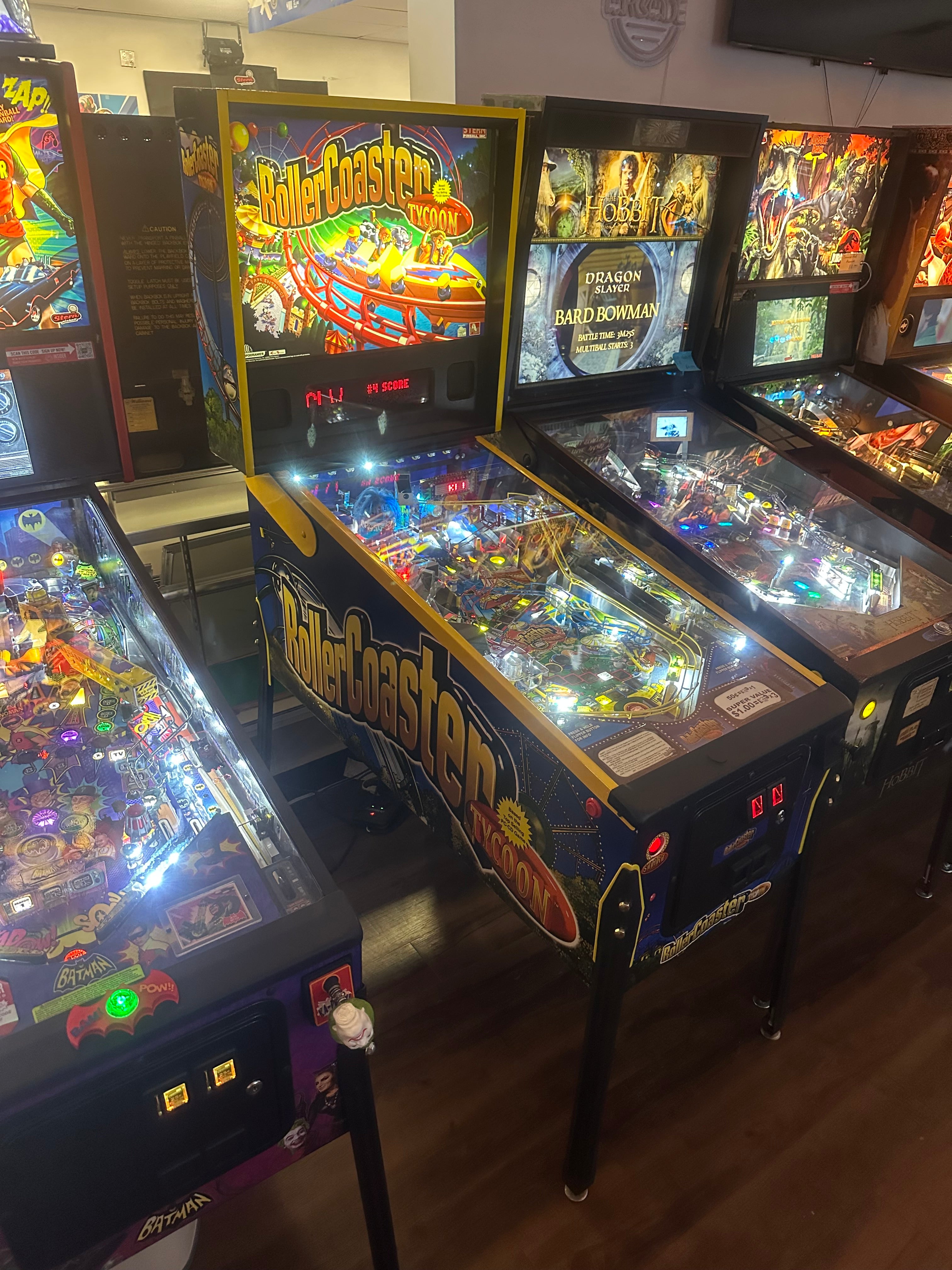 Stern Pinball Roller Coaster Tycoon Pinball Machine