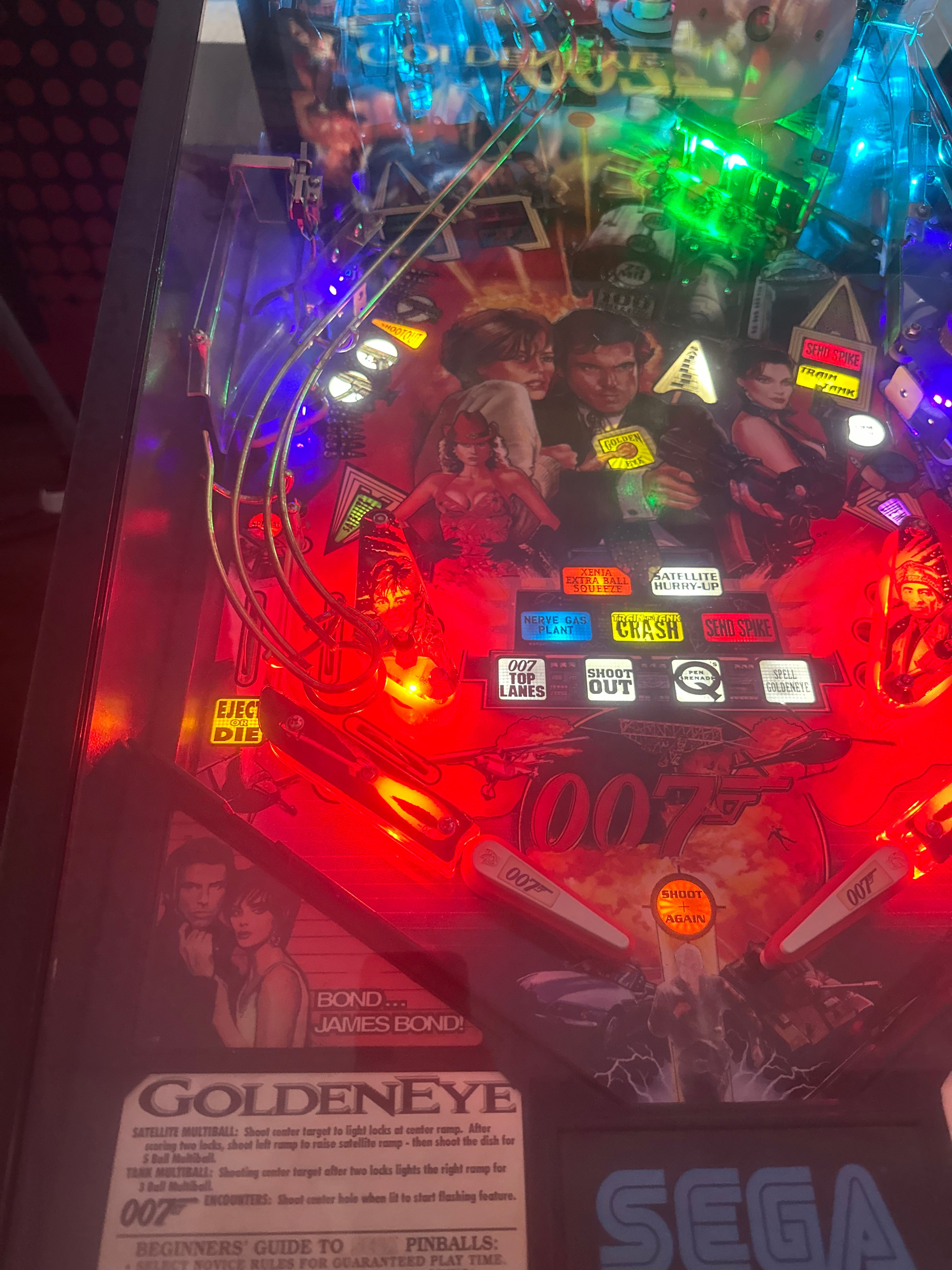 SEGA Goldeneye Pinball Machine