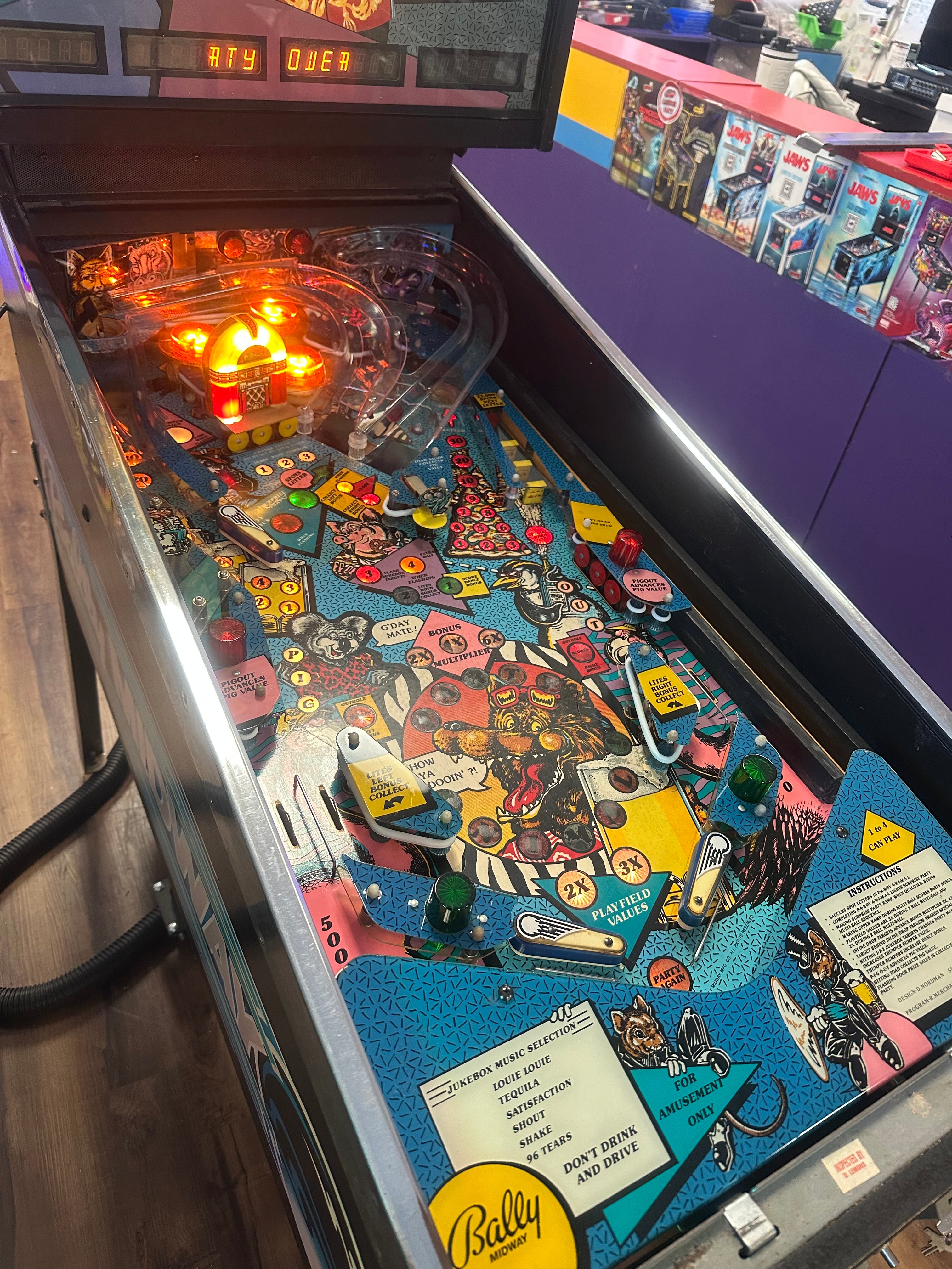 Bally Party Animal Pinball Machine