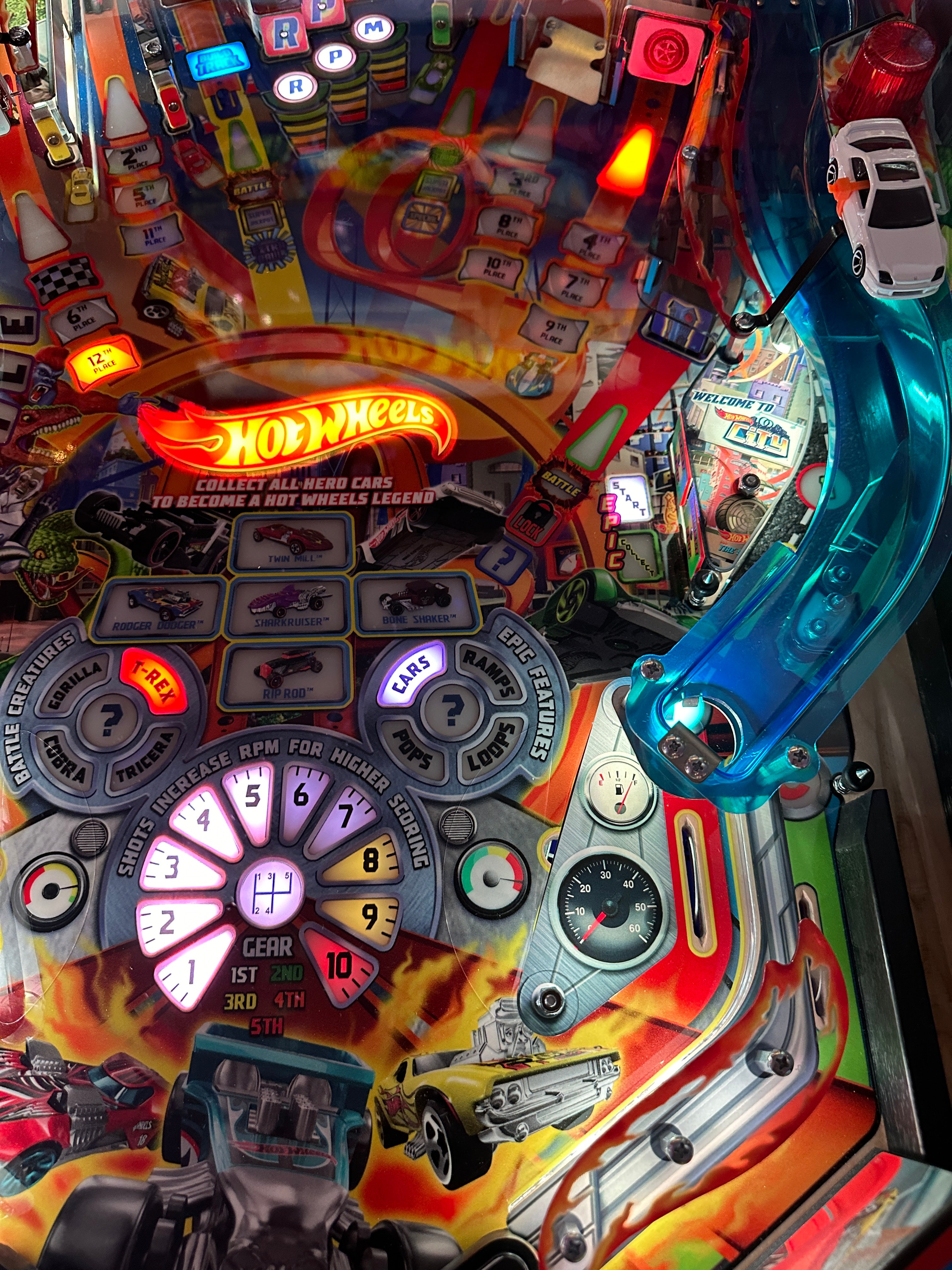 American Pinball Hot Wheels Deluxe Pinball Machine