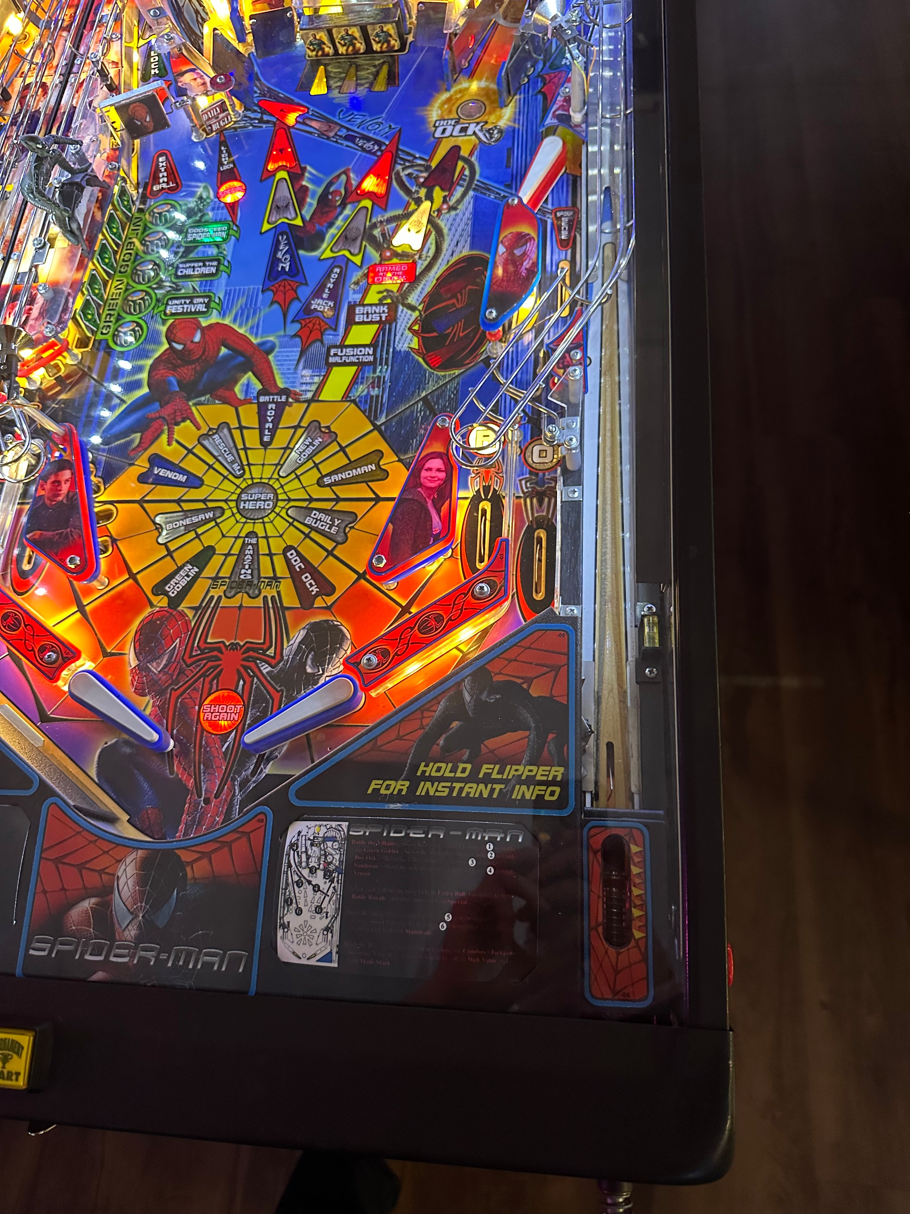 Stern Pinball LOADED Spider-Man Pinball Machine