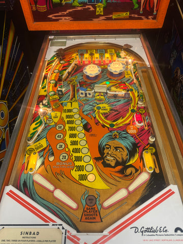 Image of Gottlieb Sinbad Pinball Machine