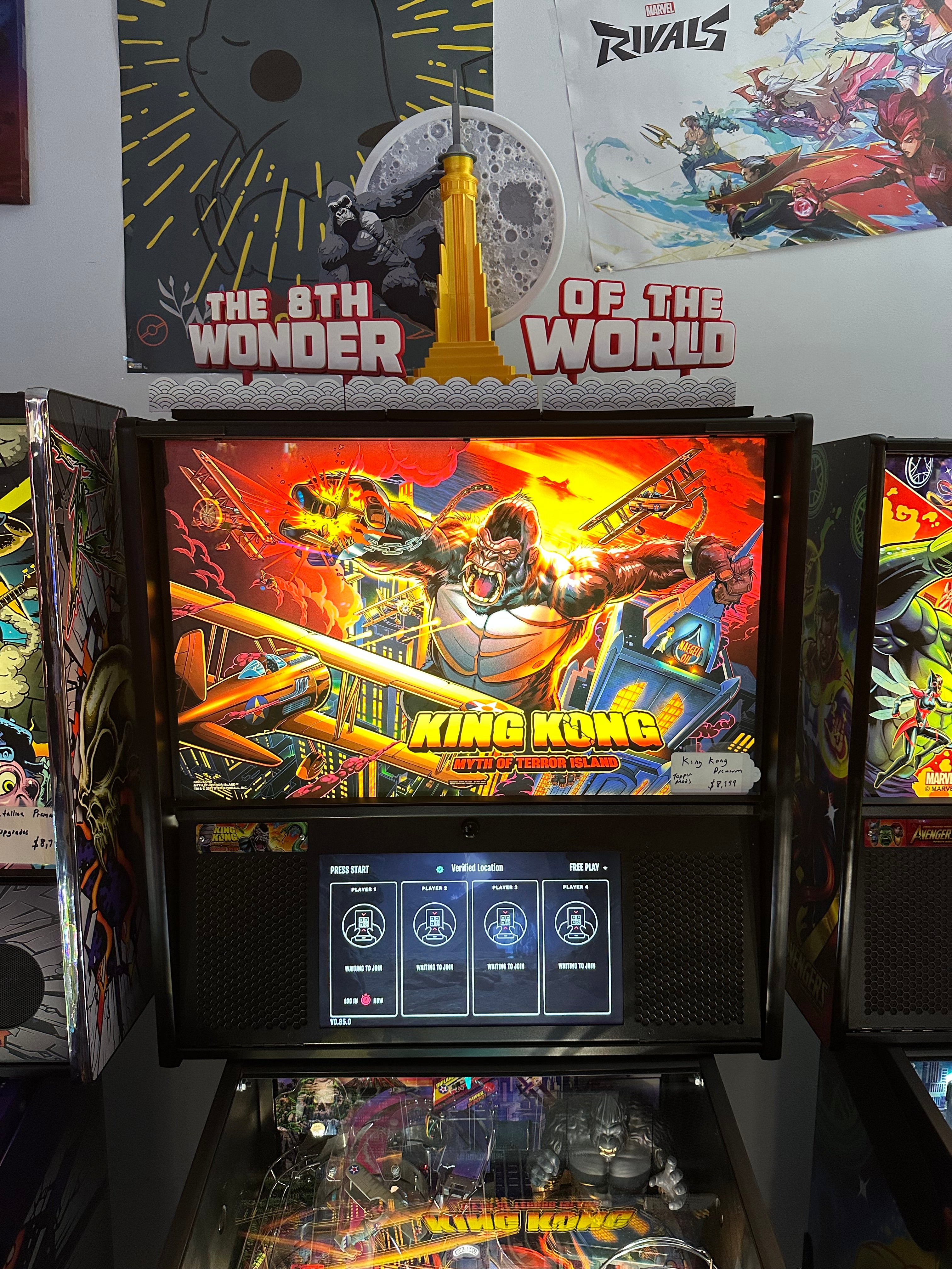 Stern Pinball King Kong: Myth of Terror Island Premium Pinball Machine