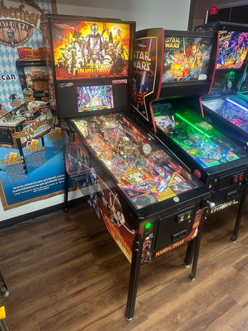 Image of Stern Pinball LOADED The Mandalorian Premium Pinball Machine