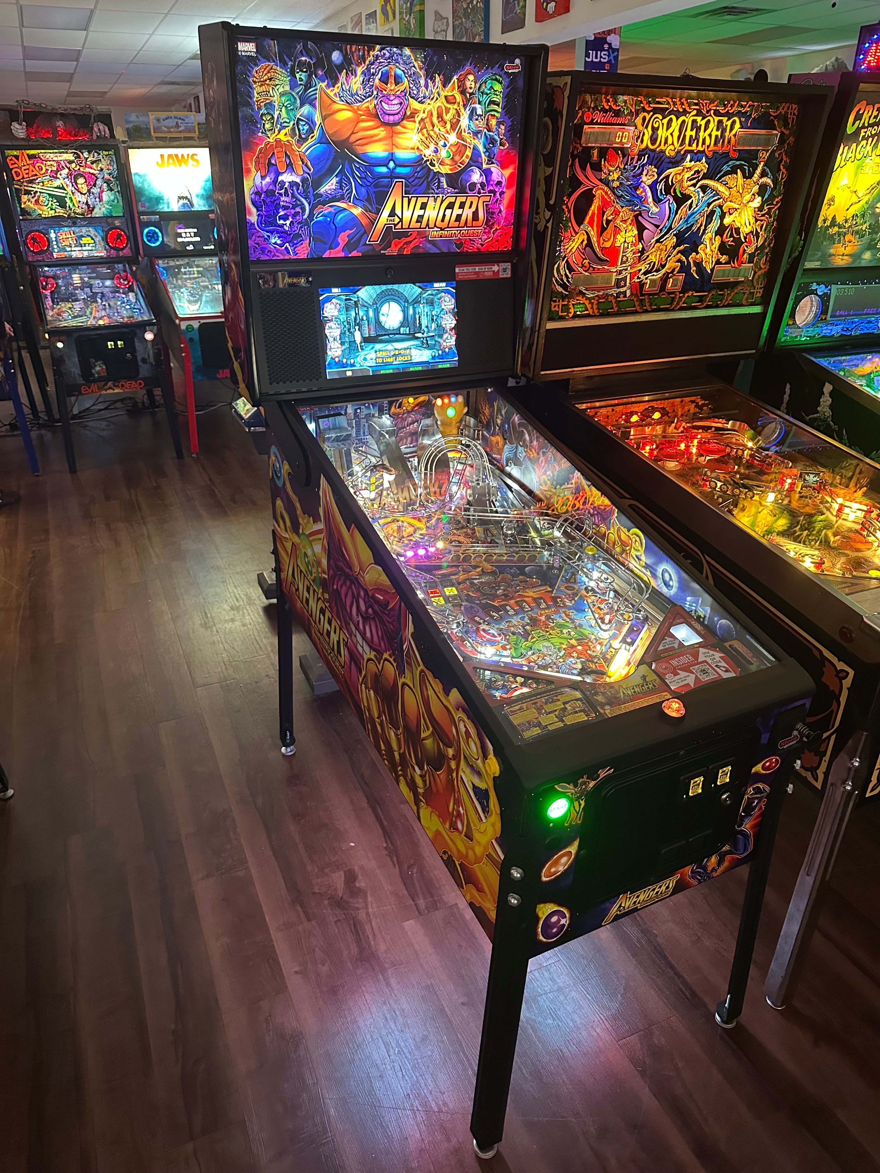 Stern Pinball Avengers Infinity Quest Premium Pinball Machine