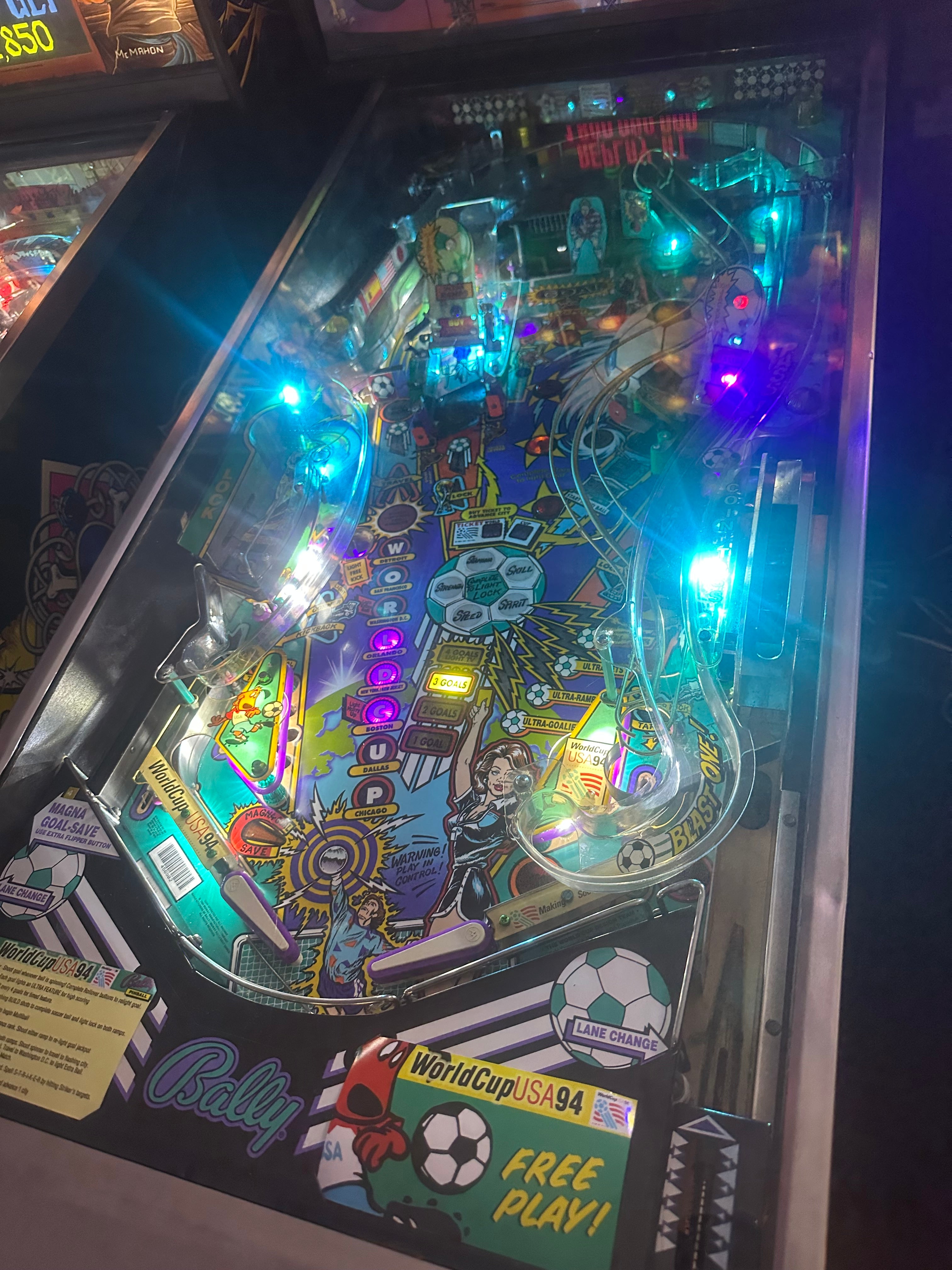 Bally World Cup Soccer Pinball Machine