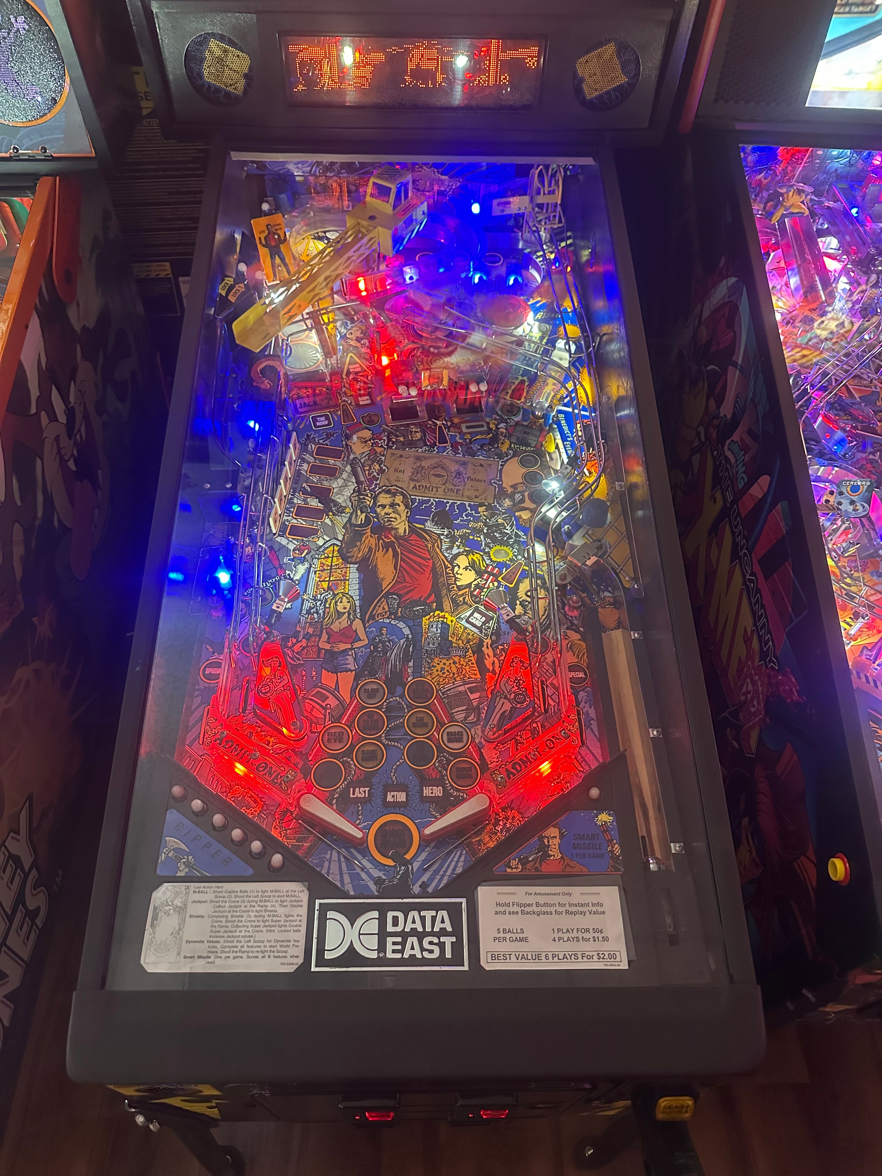 Data East Last Action Hero Pinball Machine