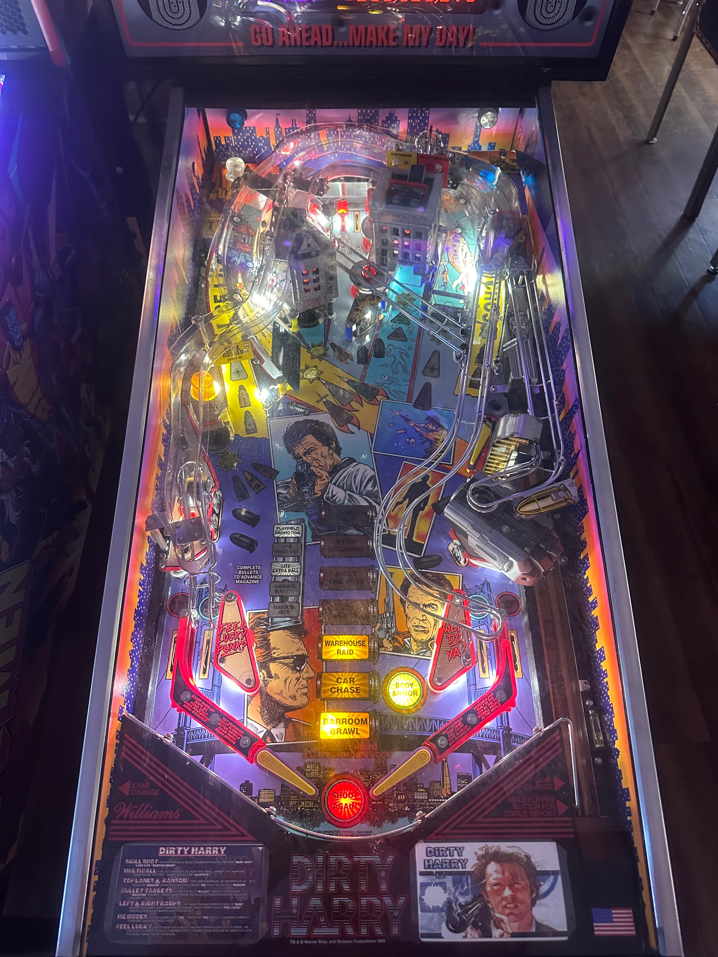 Williams Dirty Harry Pinball Machine