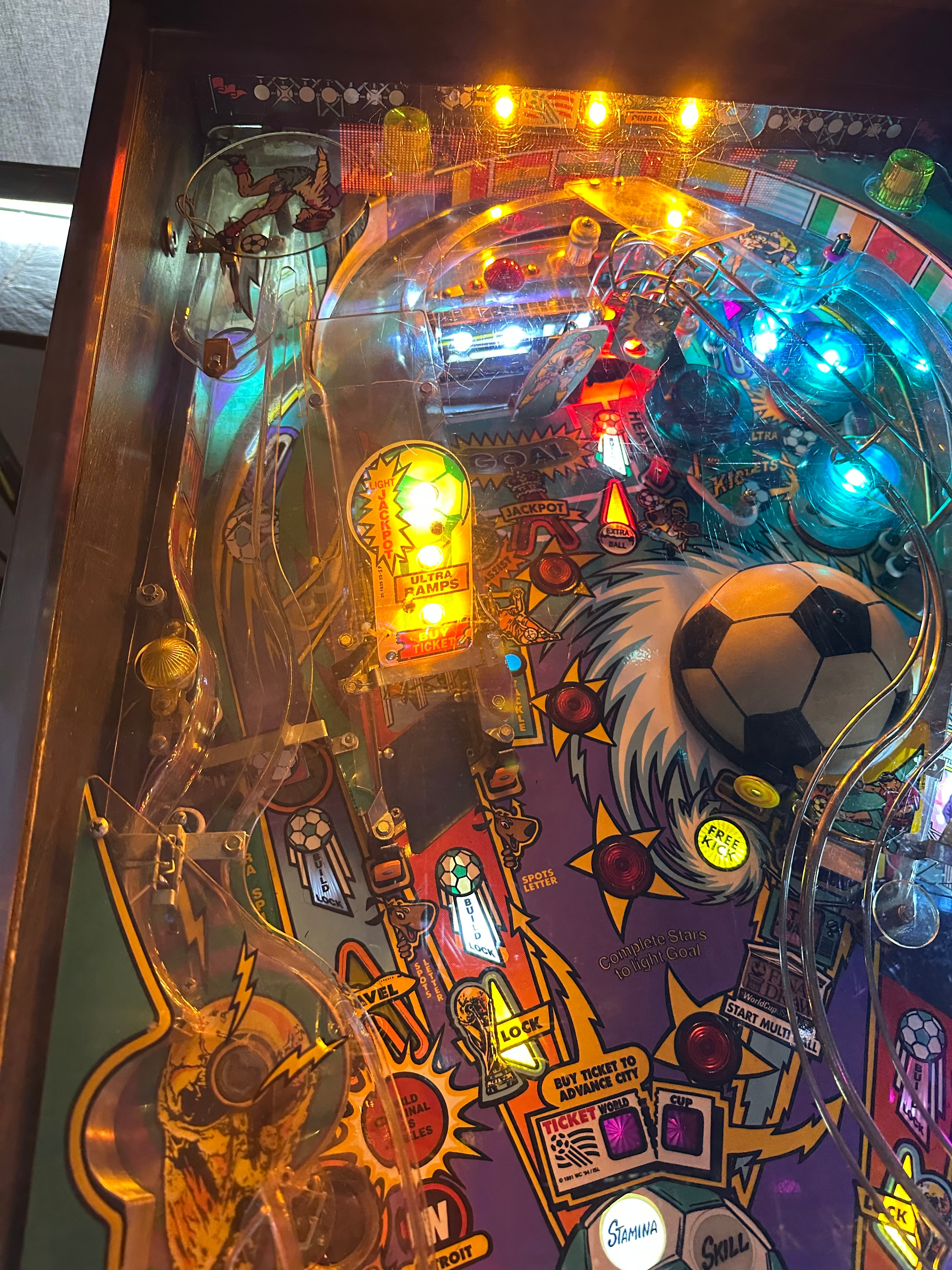 Bally World Cup Soccer Pinball Machine