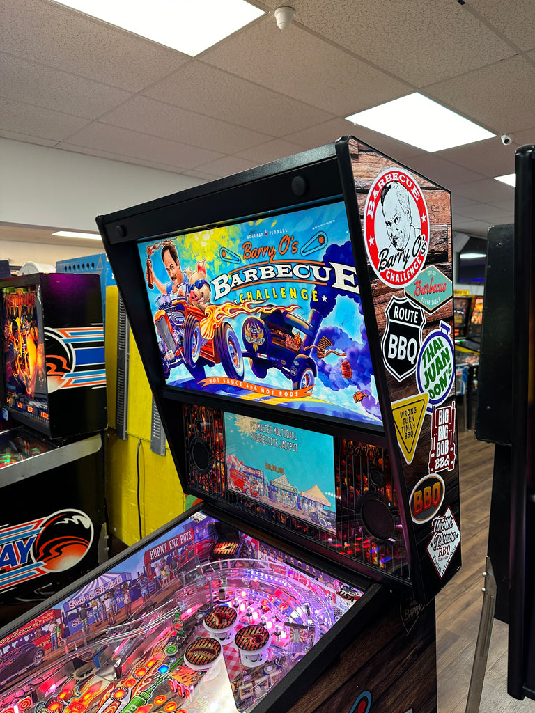 Barry Machine American Pinball Barry O's BBQ Challenge Classic Pinball Machine – Game ...