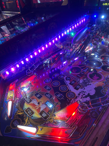 Image of Stern Pinball LOADED Led Zeppelin Premium Pinball Machine with Official Topper